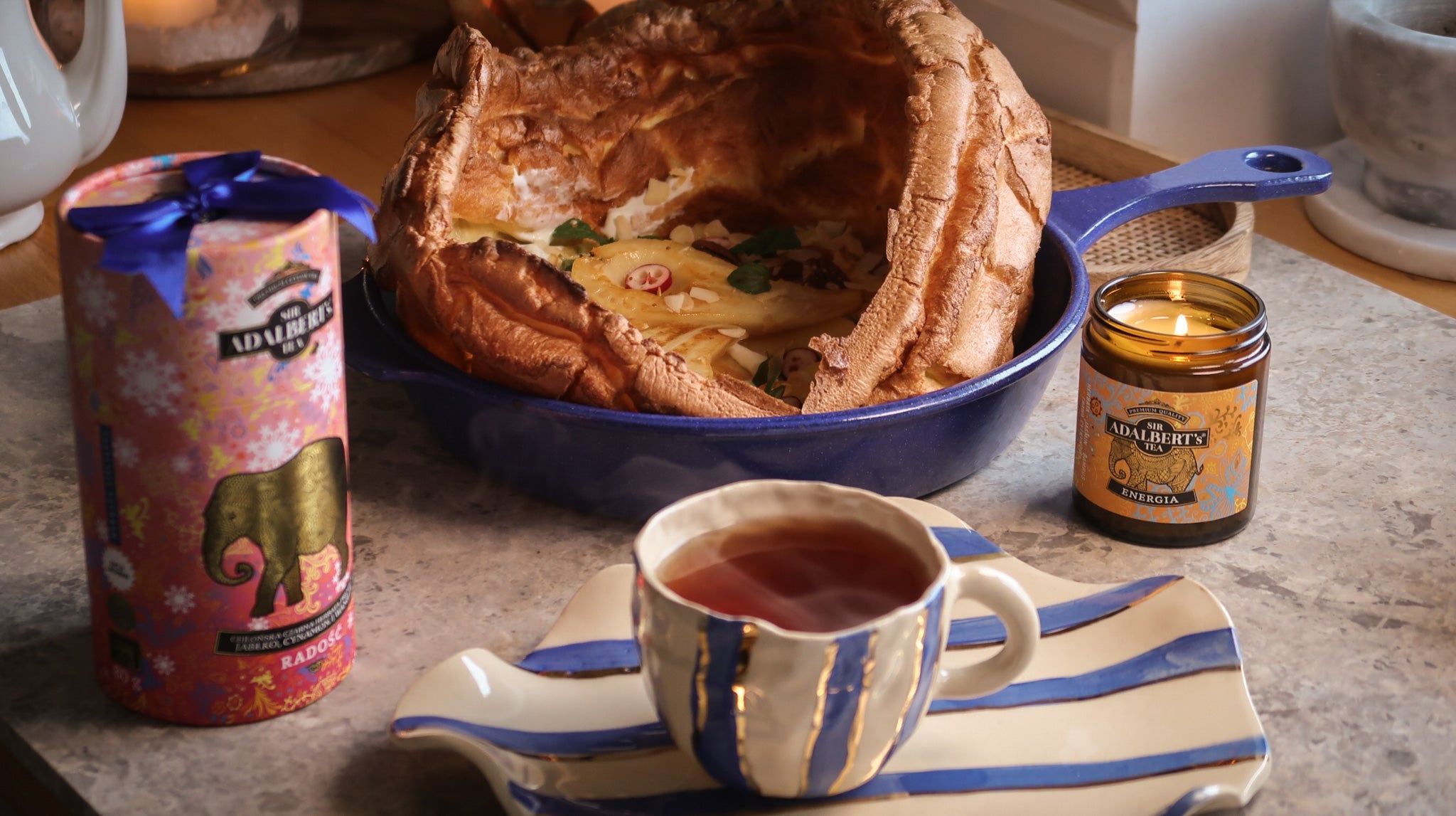 Dutch Baby z Herbatą RADOŚĆ: Idealne Śniadanie na Magiczny Zimowy Poranek