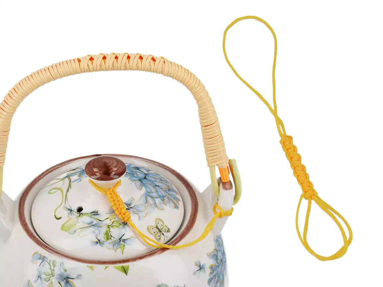 Ceramic teapot with infuser "Navy Daisy" (800 ml)