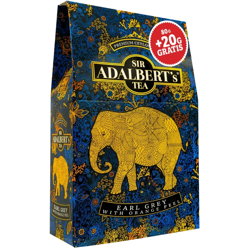 Thé Earl Grey à l'écorce d'orange d'Adalbert–80+20 gw carton