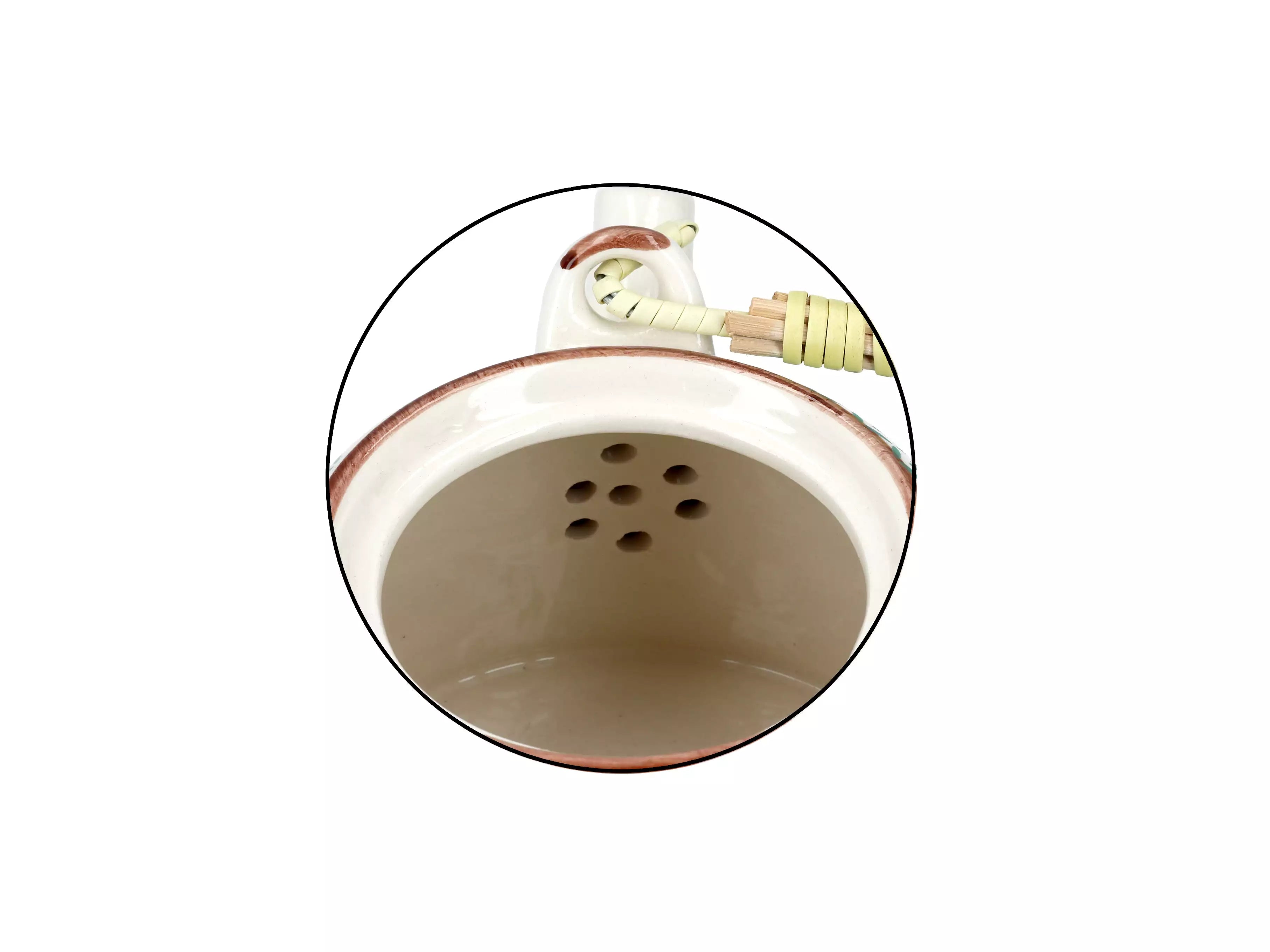 Ceramic teapot with infuser "Navy Daisy" (800 ml)