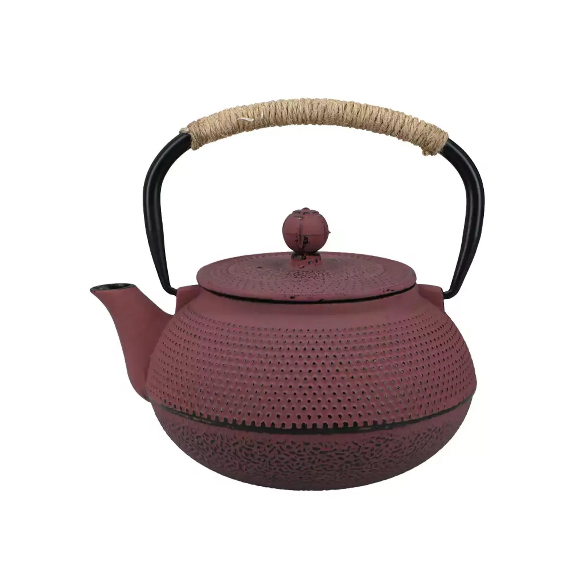 Bouilloire japonaise en fonte Tetsubin rouge (900 ml)