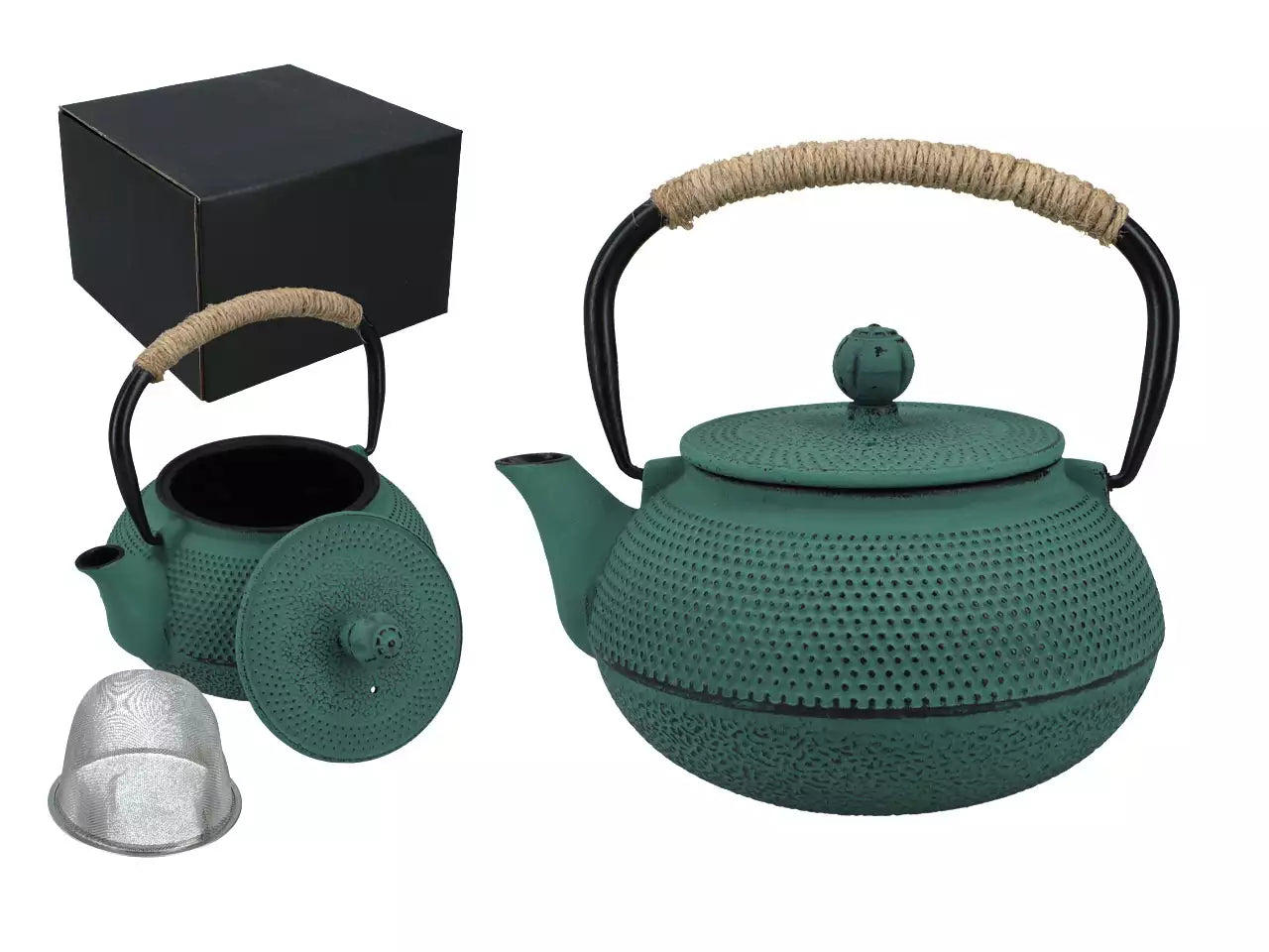 Japanese cast iron kettle Tetsubin blue (900 ml)