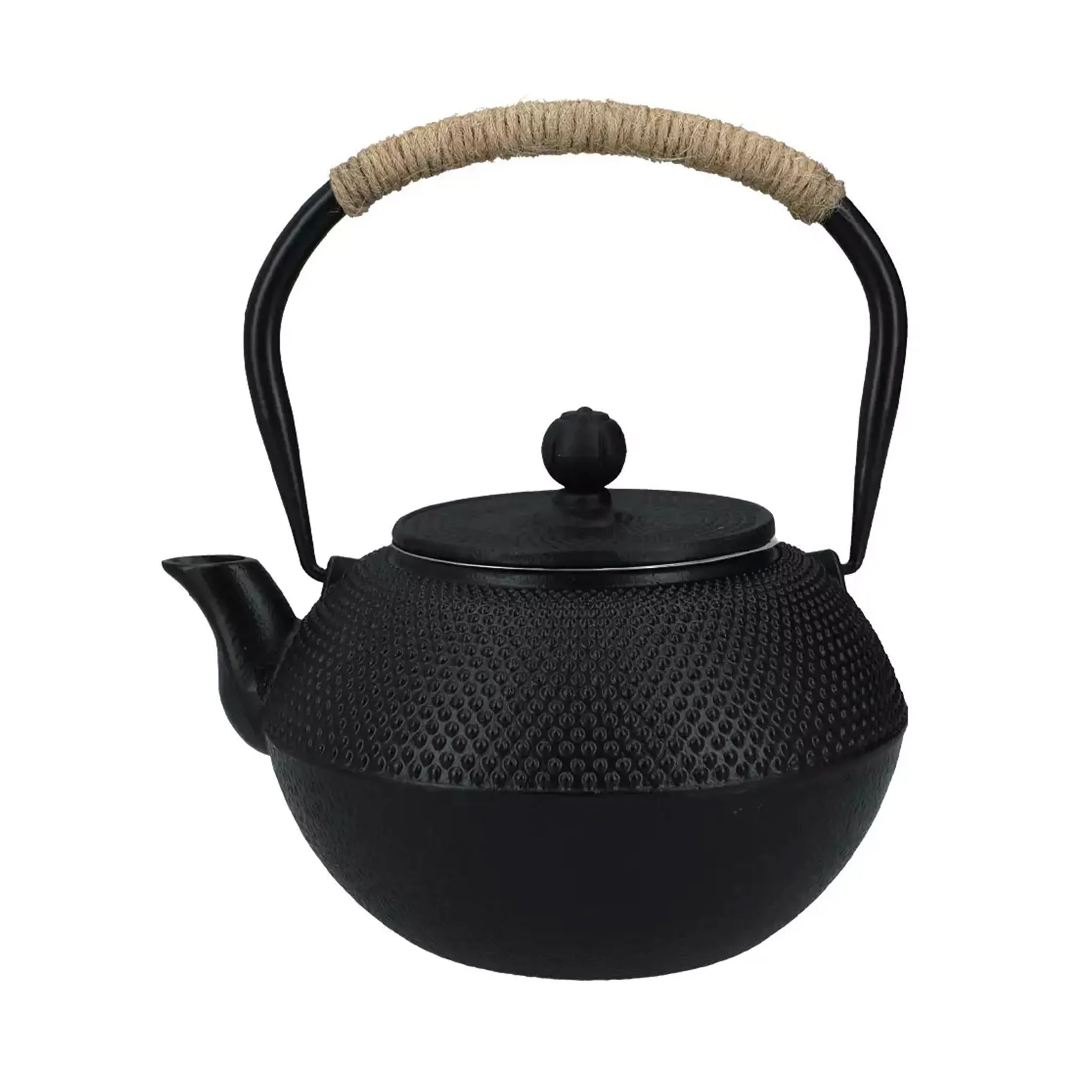 Grande bouilloire japonaise en fonte Tetsubin noire (1200 ml)