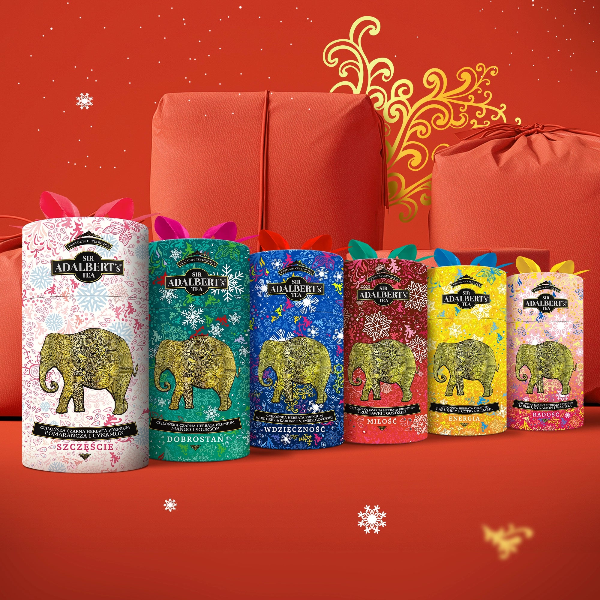 Eine Schatzkammer winterlicher Emotionen – Eine vollständige Sammlung winterlicher Tees in Dosen