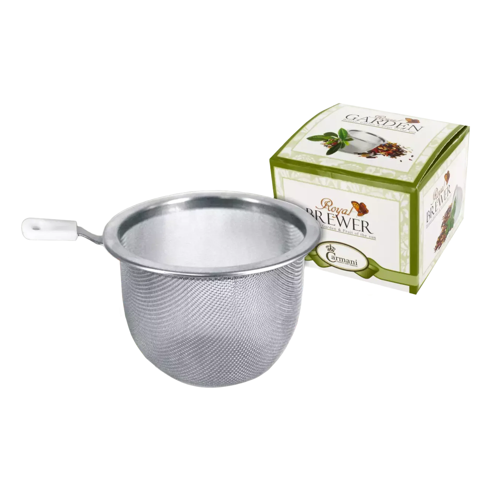 Sitko do herbaty z uchwytem w pudełku prezentowym Carmani