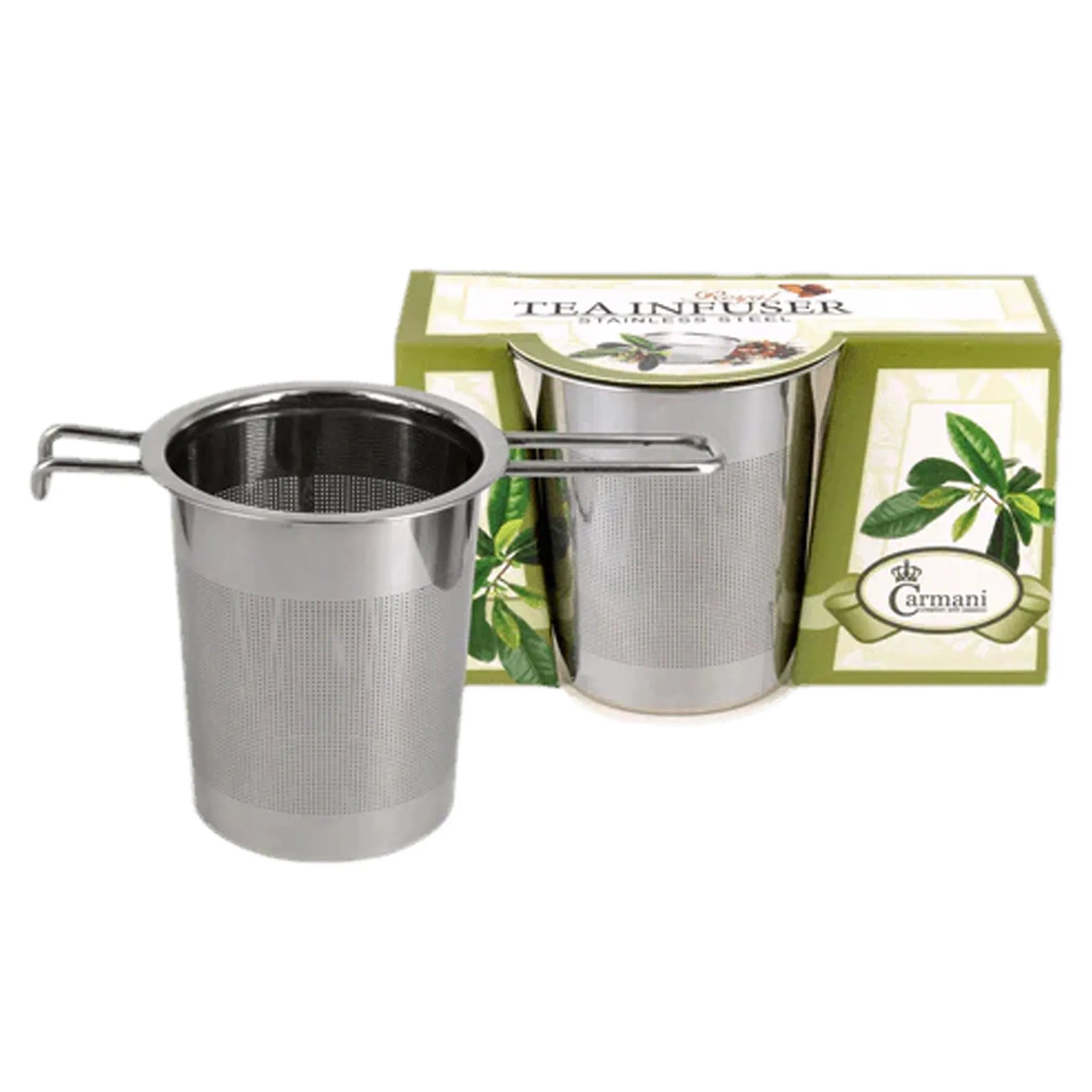 Metal tea infuser with side handles