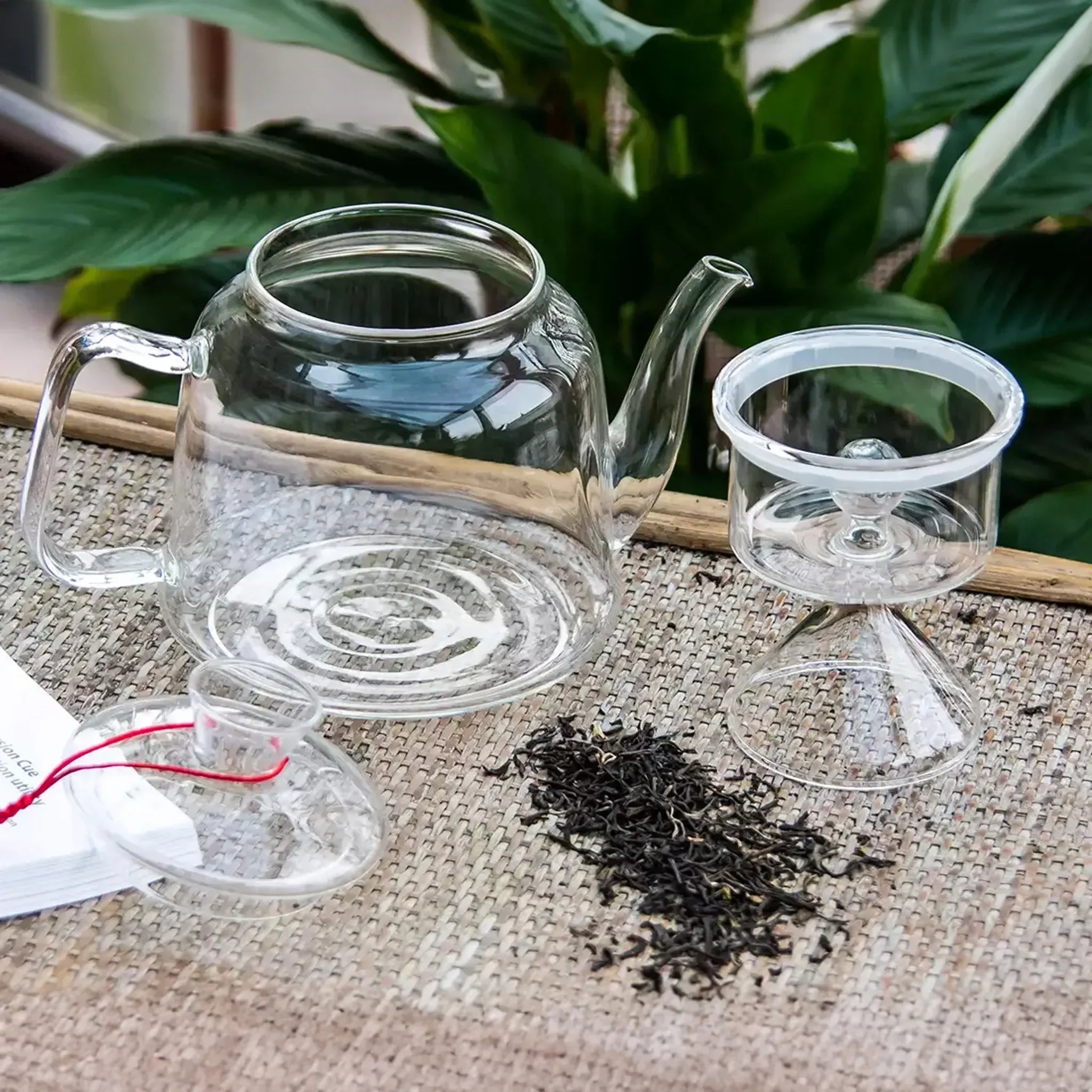 Large glass tea pot with infuser (1.2 L)