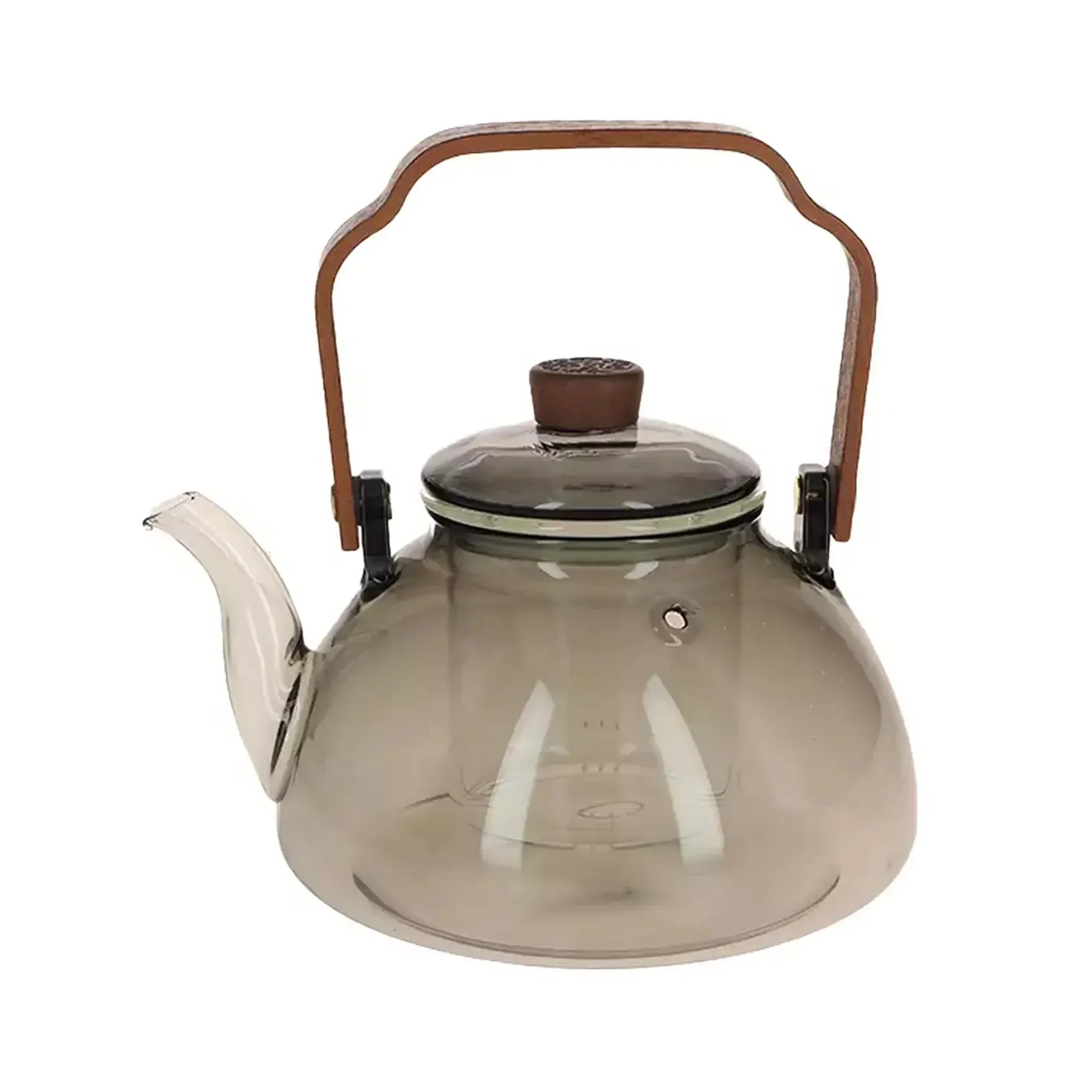 Carafe en verre avec infuseur et poignée en bois (1 l)