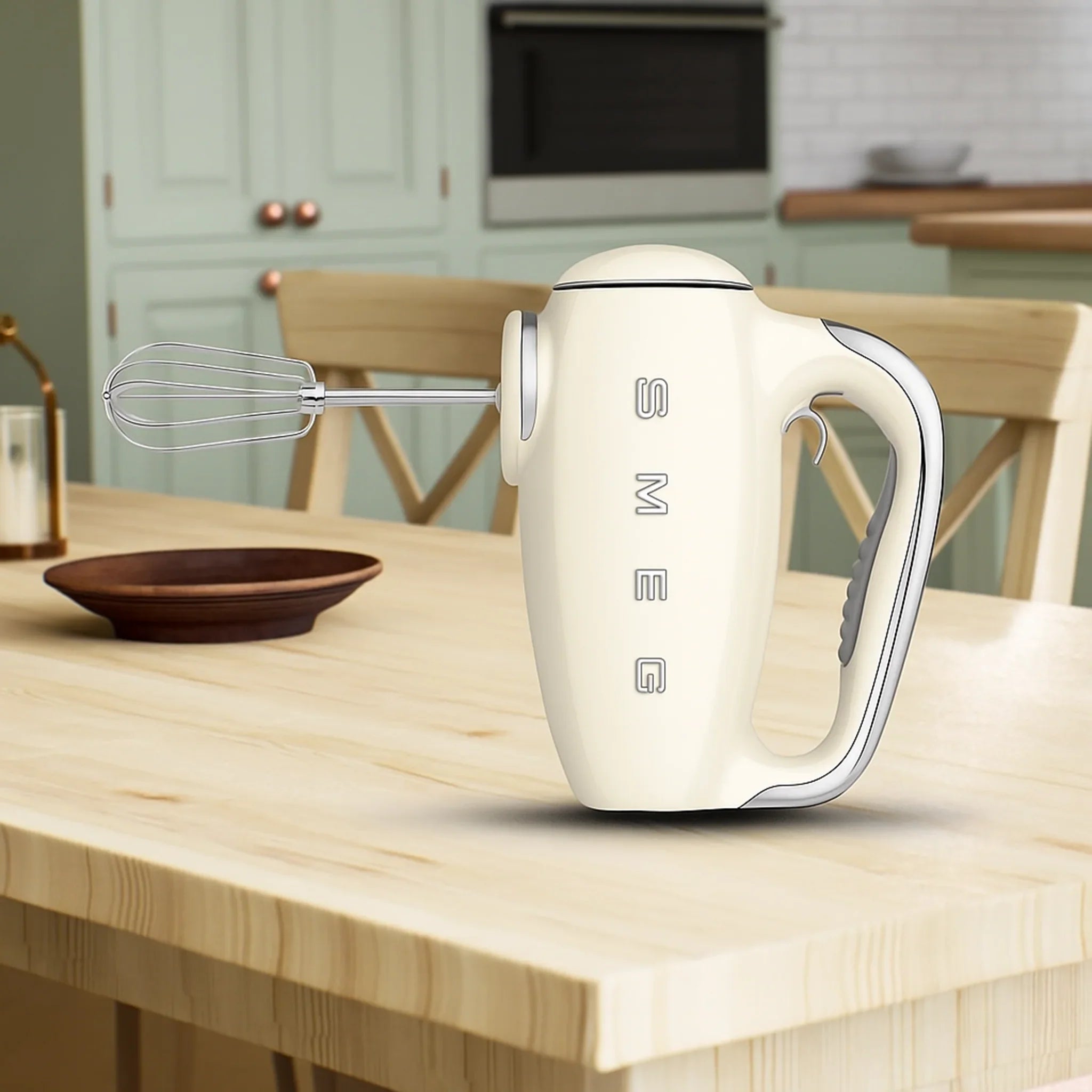 Mikser ręczny SMEG Kremowy HMF01CREU