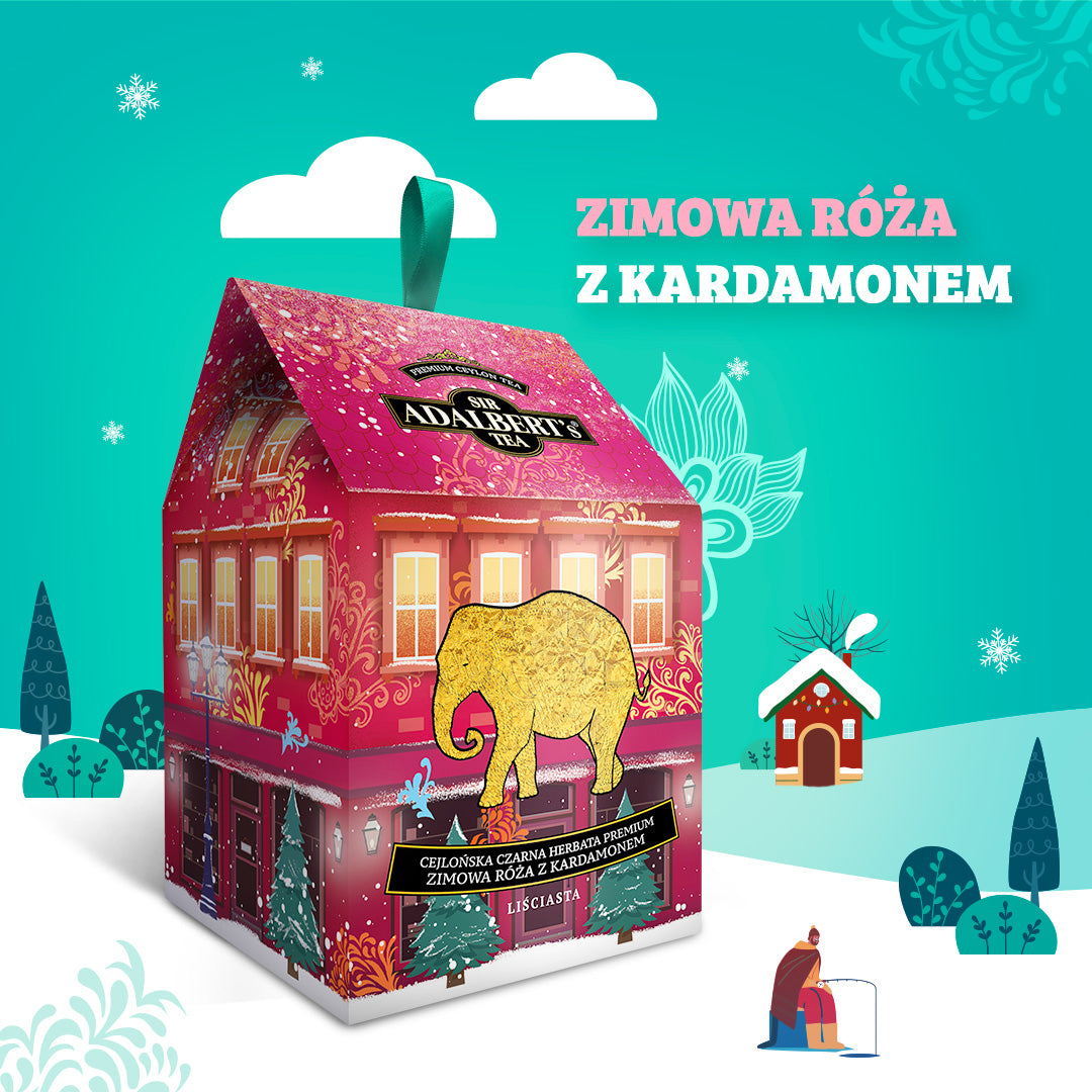 Adalbert's Tea ZIMOWA RÓŻA Z KARDAMONEM (edycja limitowana) - 80 g w kartoniku
