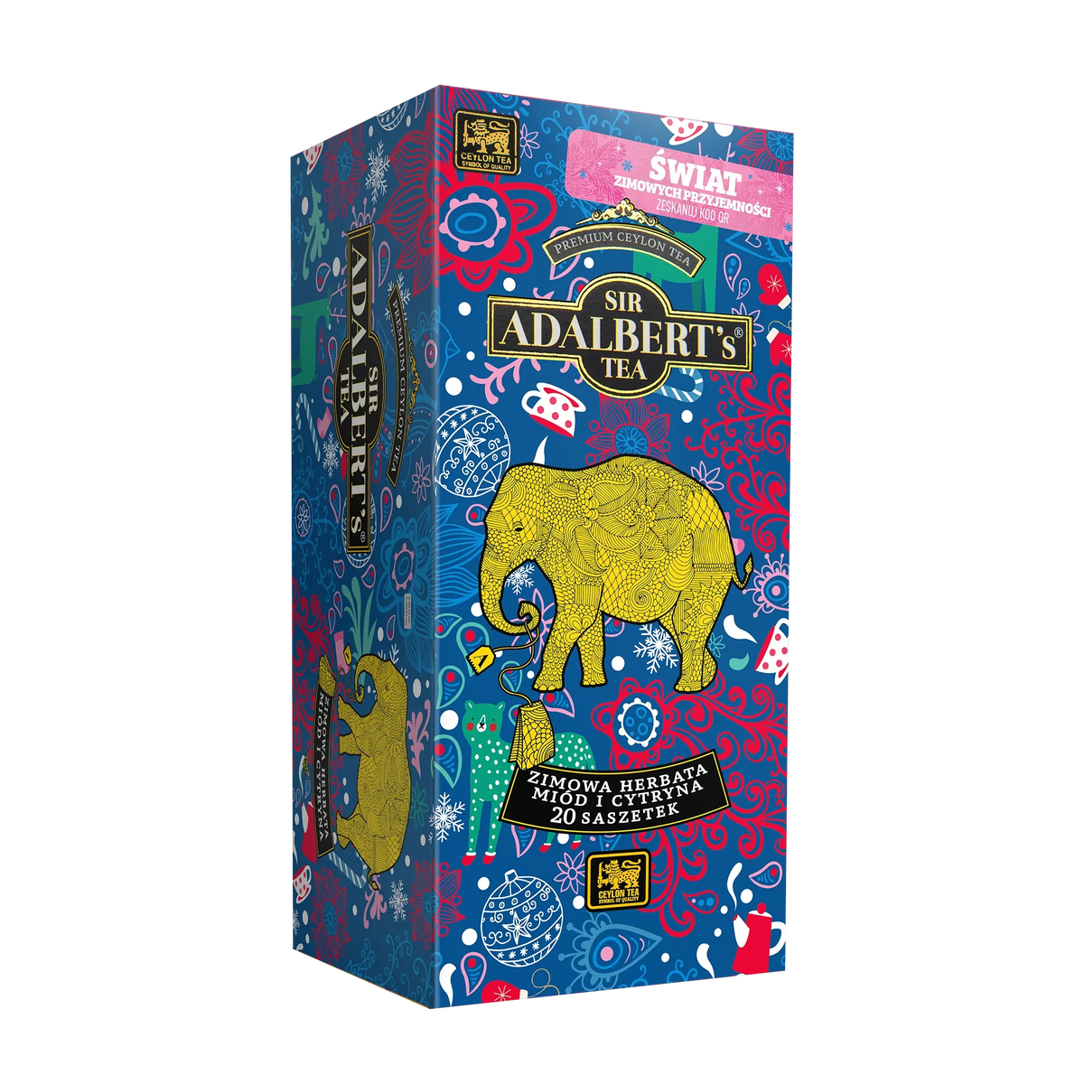 ADALBERT'S TEA Tè invernale al miele e limone – bustine da 40 g