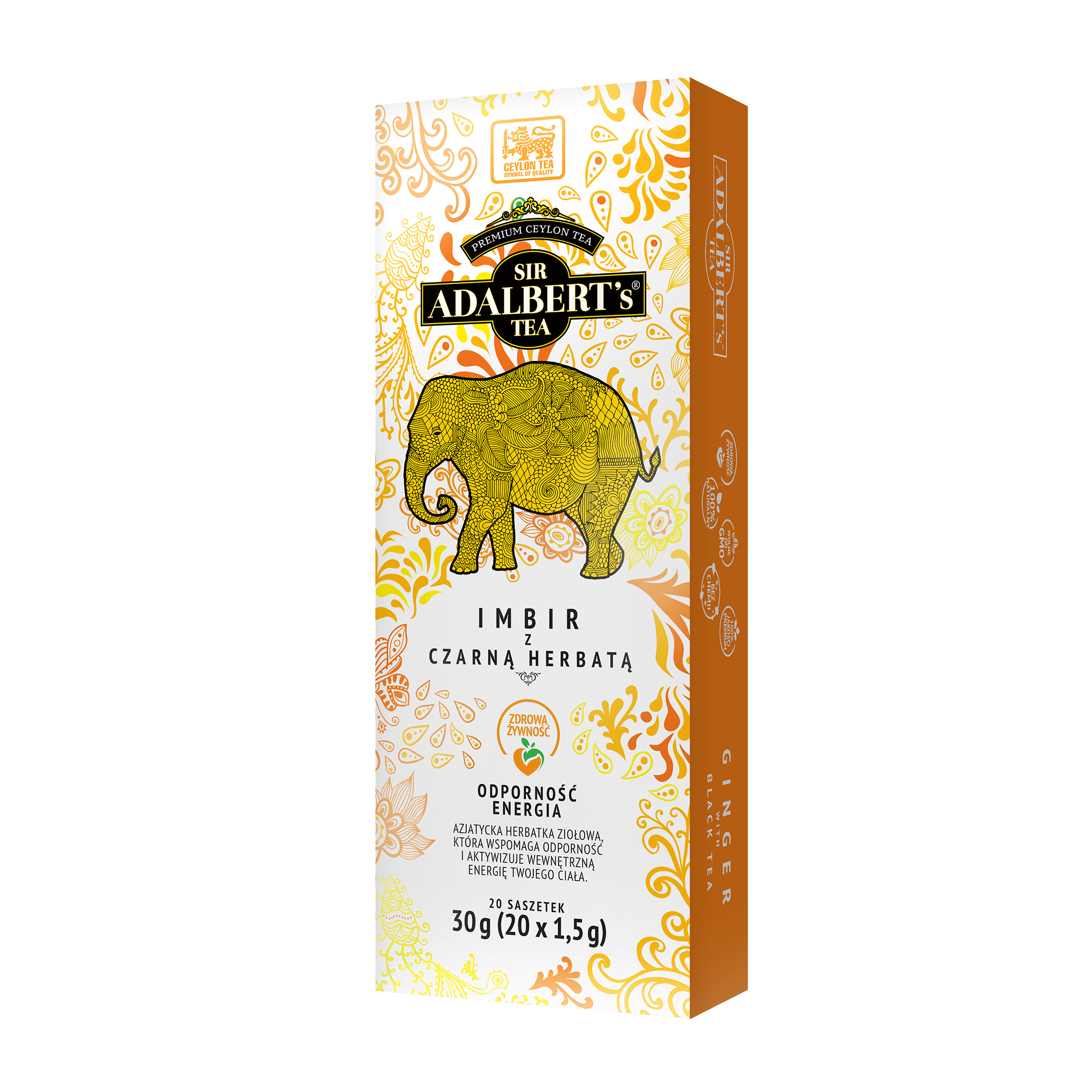 Adalbert's Tea GINGER TEA - saszetki 30g - Sir Adalbert's Tea