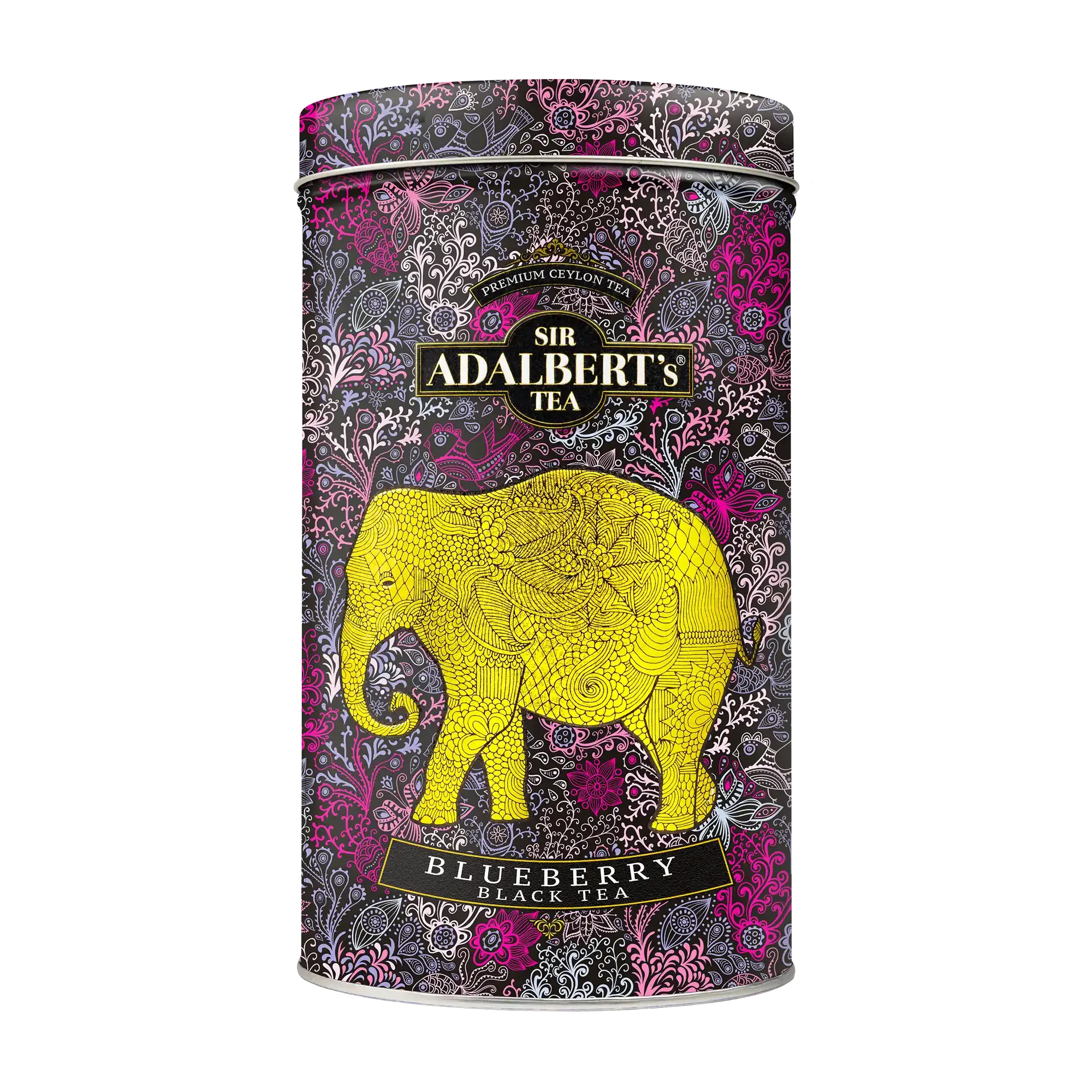 Adalbert's Tea BLUEBERRY - liściasta 110g w puszce - Sir Adalbert's Tea