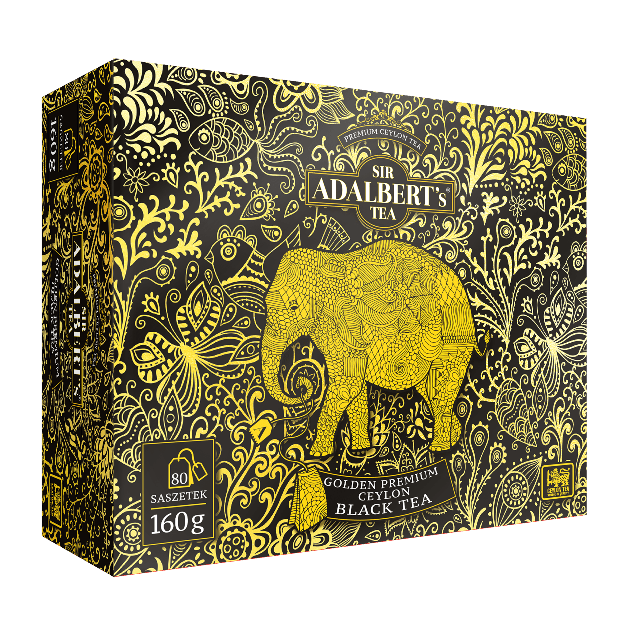 Adalbert's Tea GOLDEN PREMIUM BLACK TEA - 160g saszetki - Sir Adalbert's Tea