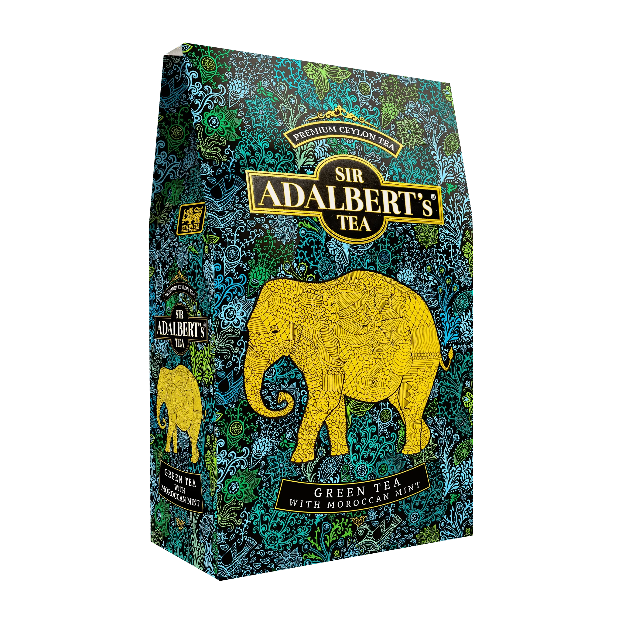 Adalbert's Tea GREEN TEA WITH MOROCCAN MINT - liściasta 100g pouch - Sir Adalbert's Tea