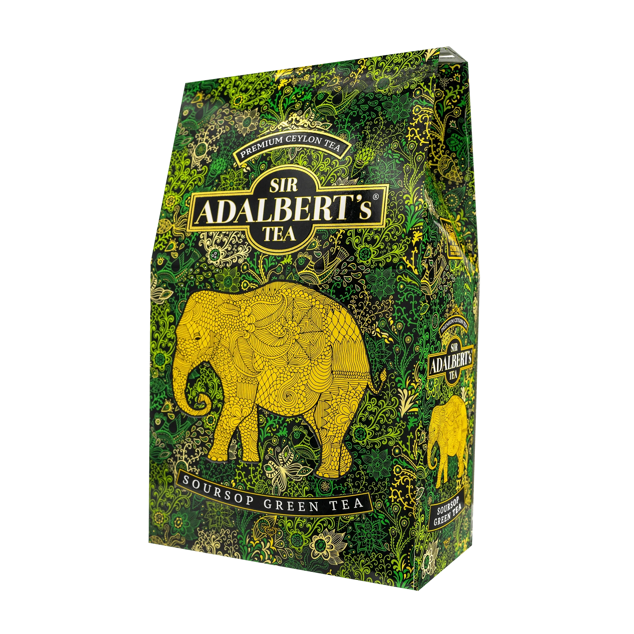 Adalbert's Tea SOURSOP GREEN TEA - liściasta 100g pouch - Sir Adalbert's Tea