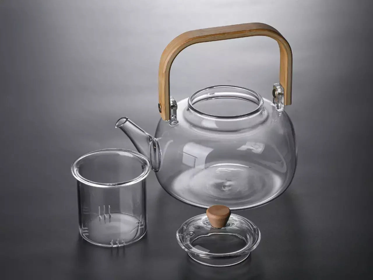 Czajnik szklany z zaparzaczem (900 ml)