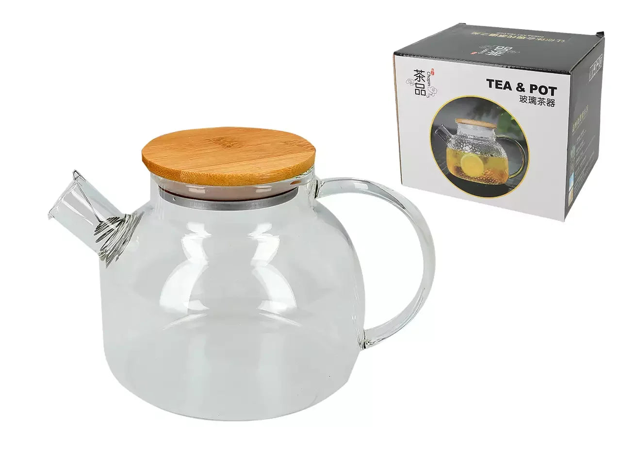 Czajnik szklany z zaparzaczem (1000 ml)