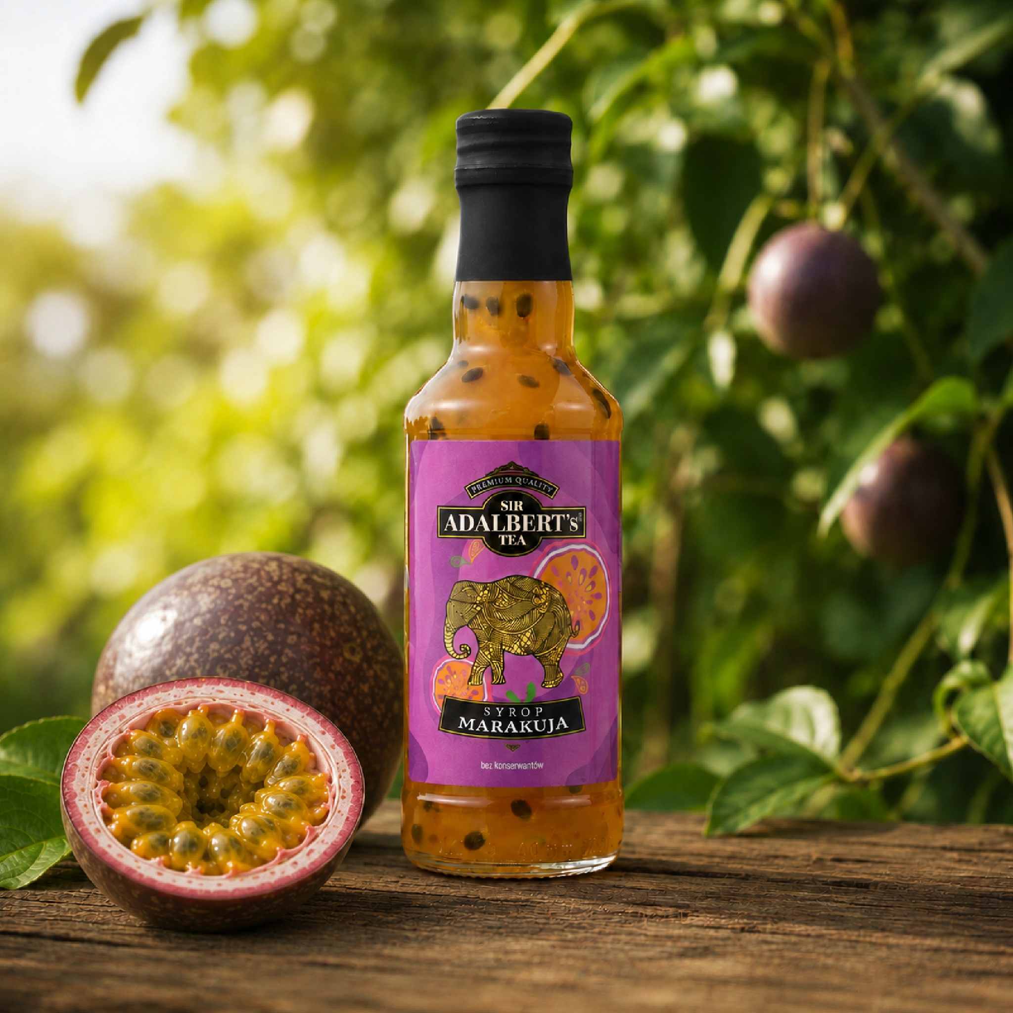 Adalbert's Tea Syrop Marakuja z Pestką - lifestyle