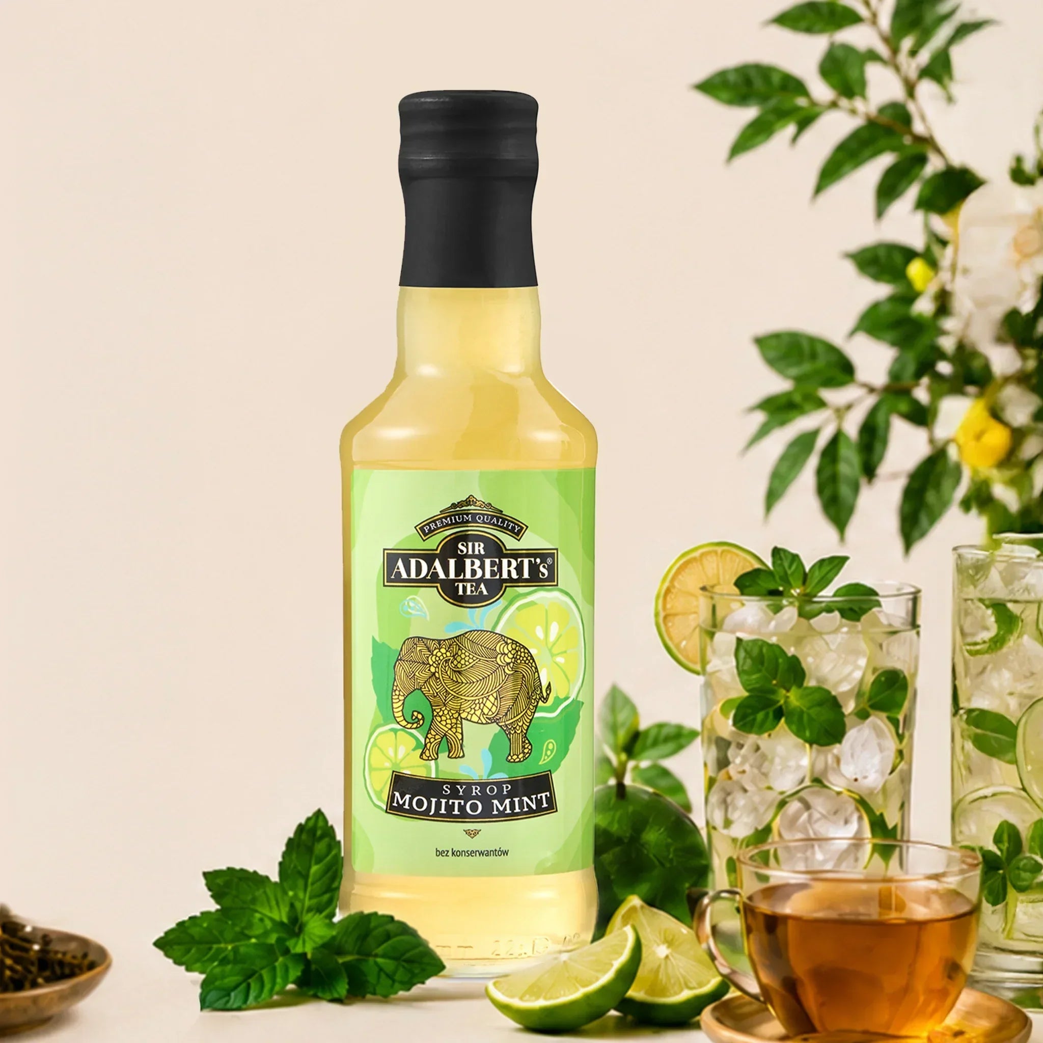 Adalbert's Syrop Mojito Mint 200 ml - podanie na ciepło