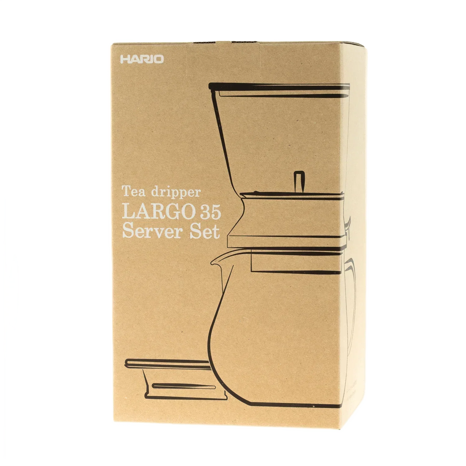Zestaw Hario Tea Dripper LARGO Server Set – 350 ml