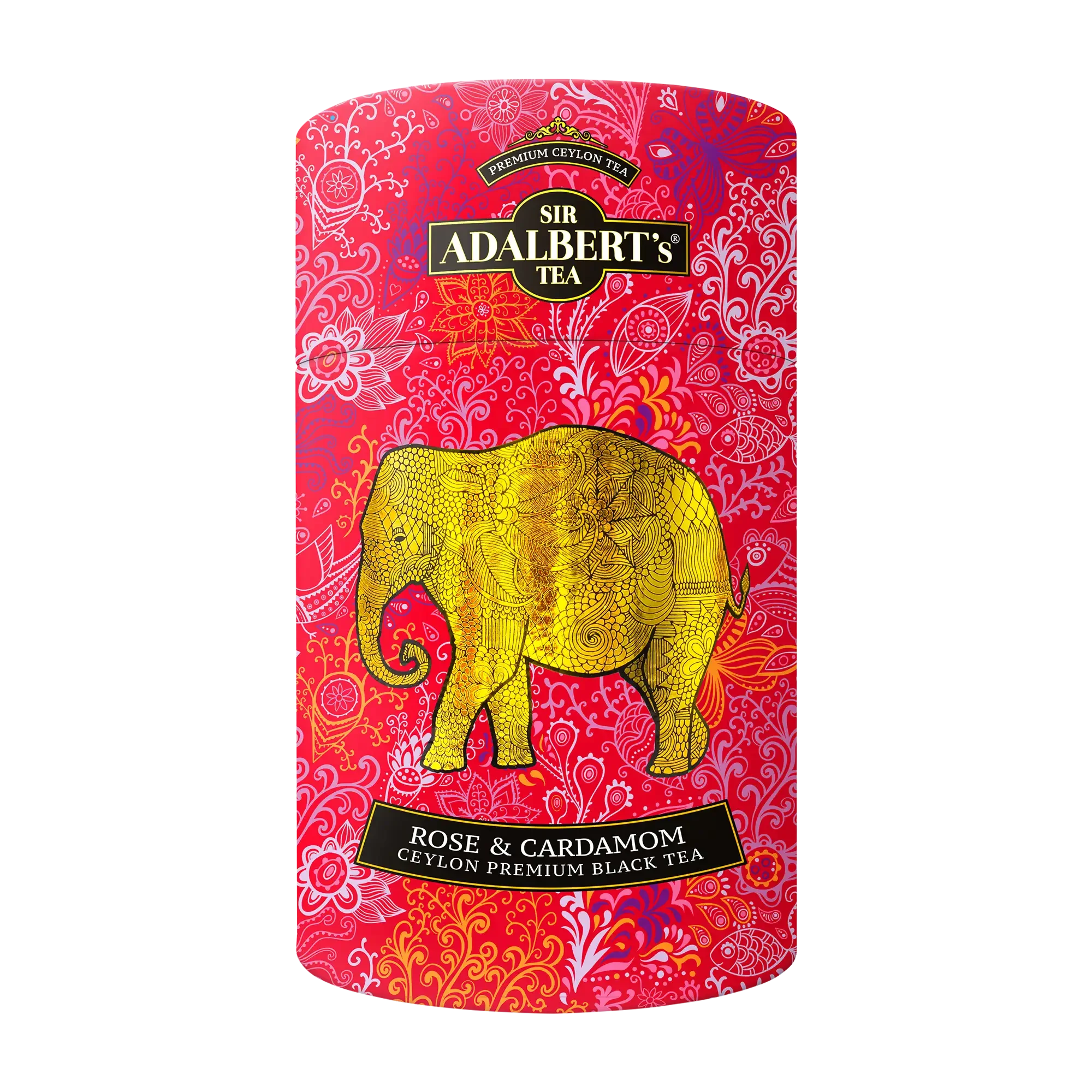 Adalbert's Tea ROSE & CARDAMOM TEA - liściasta 100g w puszce - Sir Adalbert's Tea
