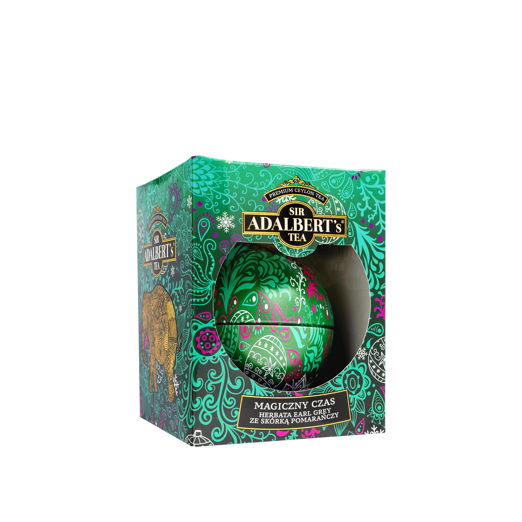 Bombka Choinkowa Zielona - liściasta 30g - Sir Adalbert's Tea