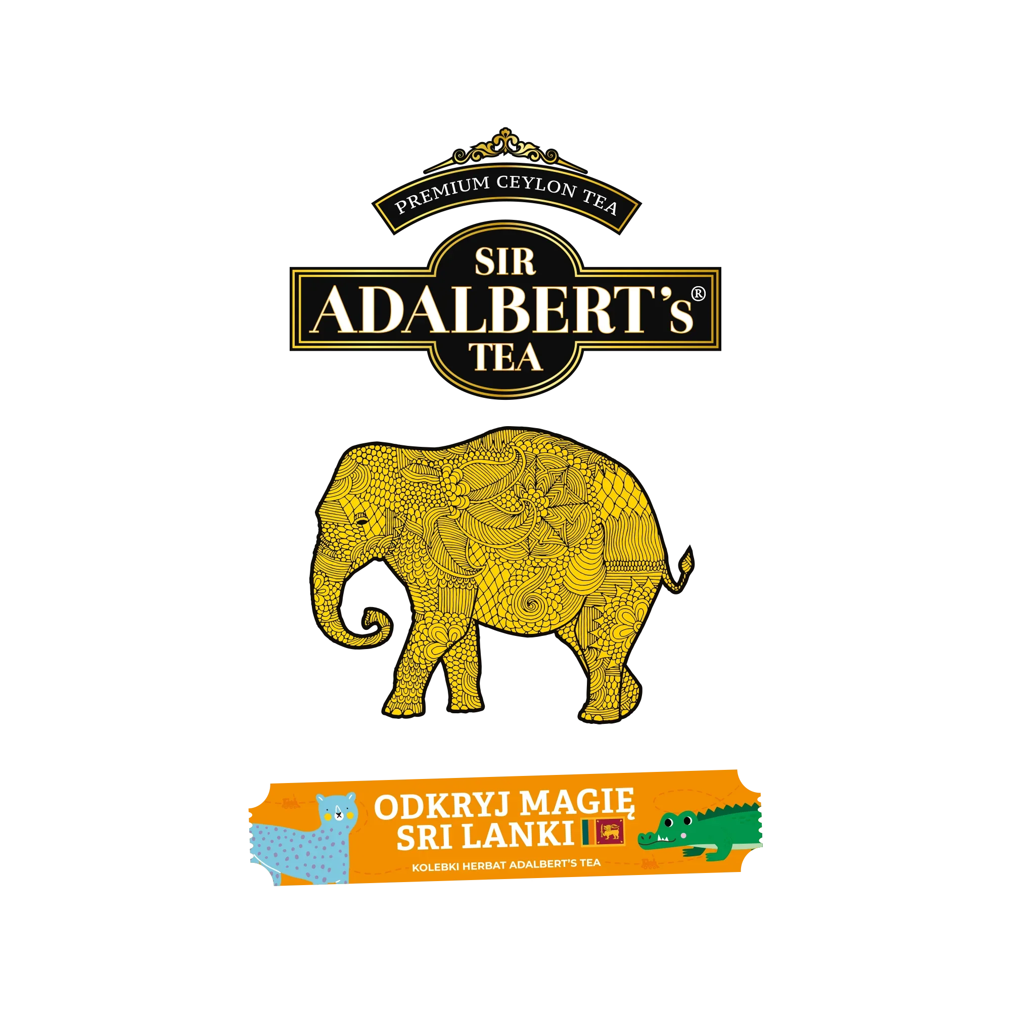 Kalendarz Adwentowy Kolędnicy Czerwony - 24 dni z herbatą świąteczną 48g - Sir Adalbert's Tea