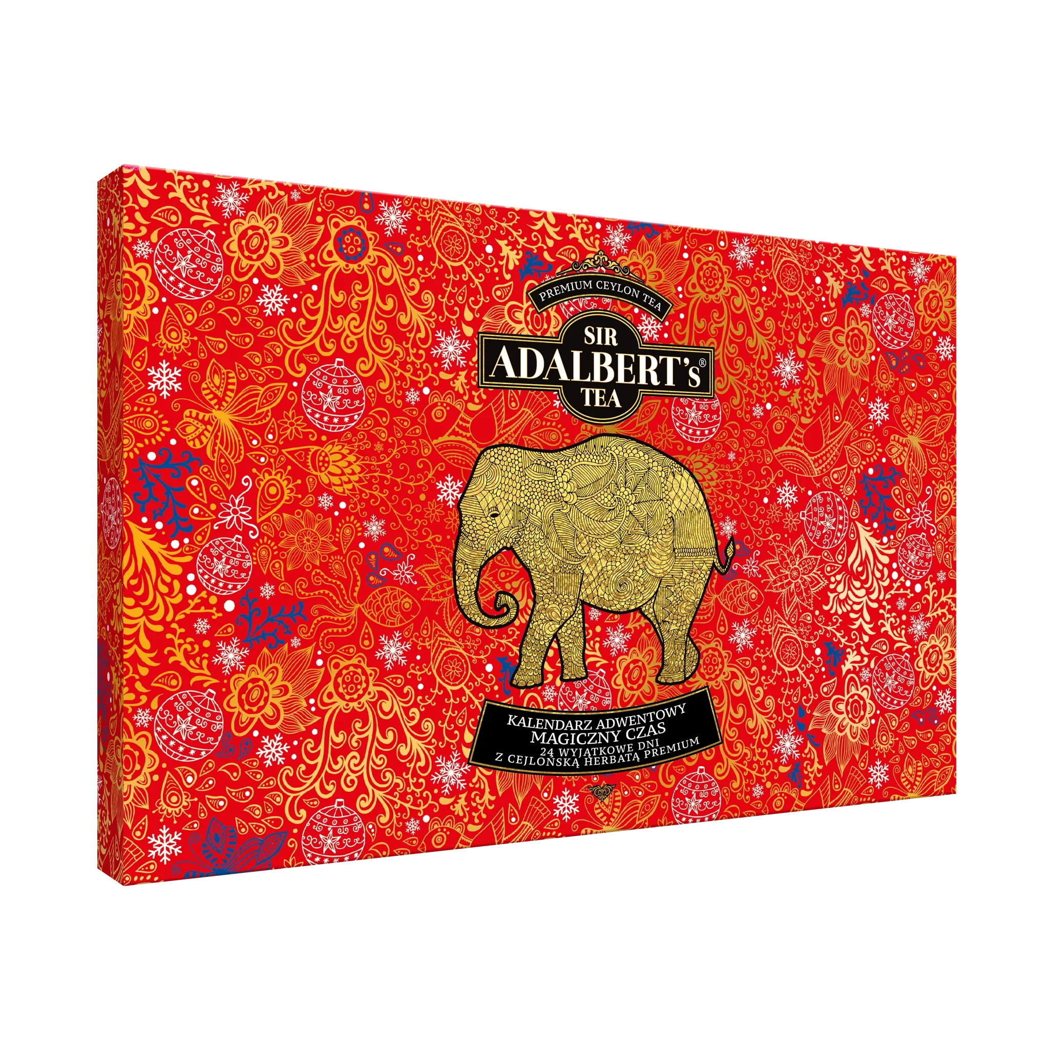 Kalendarz Adwentowy Magiczny Czas - 24 dni z herbatą świąteczną 48g - Sir Adalbert's Tea