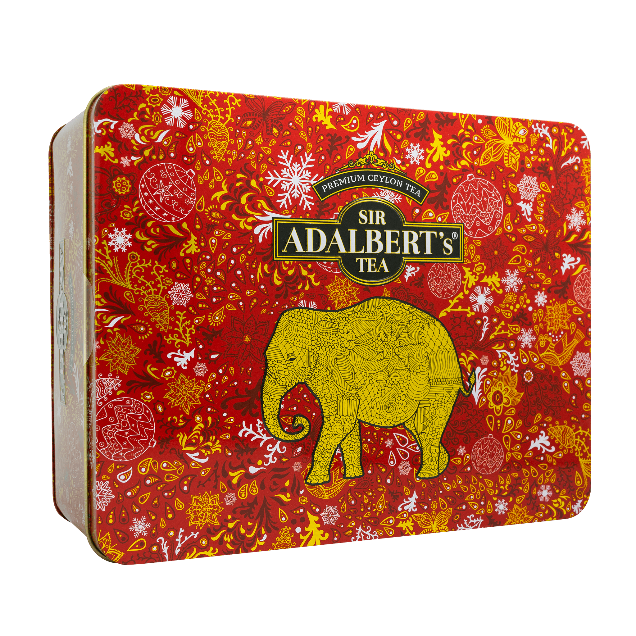 Puszka prezentowa Klasyczna Czerwona - saszetki 160g - Sir Adalbert's Tea