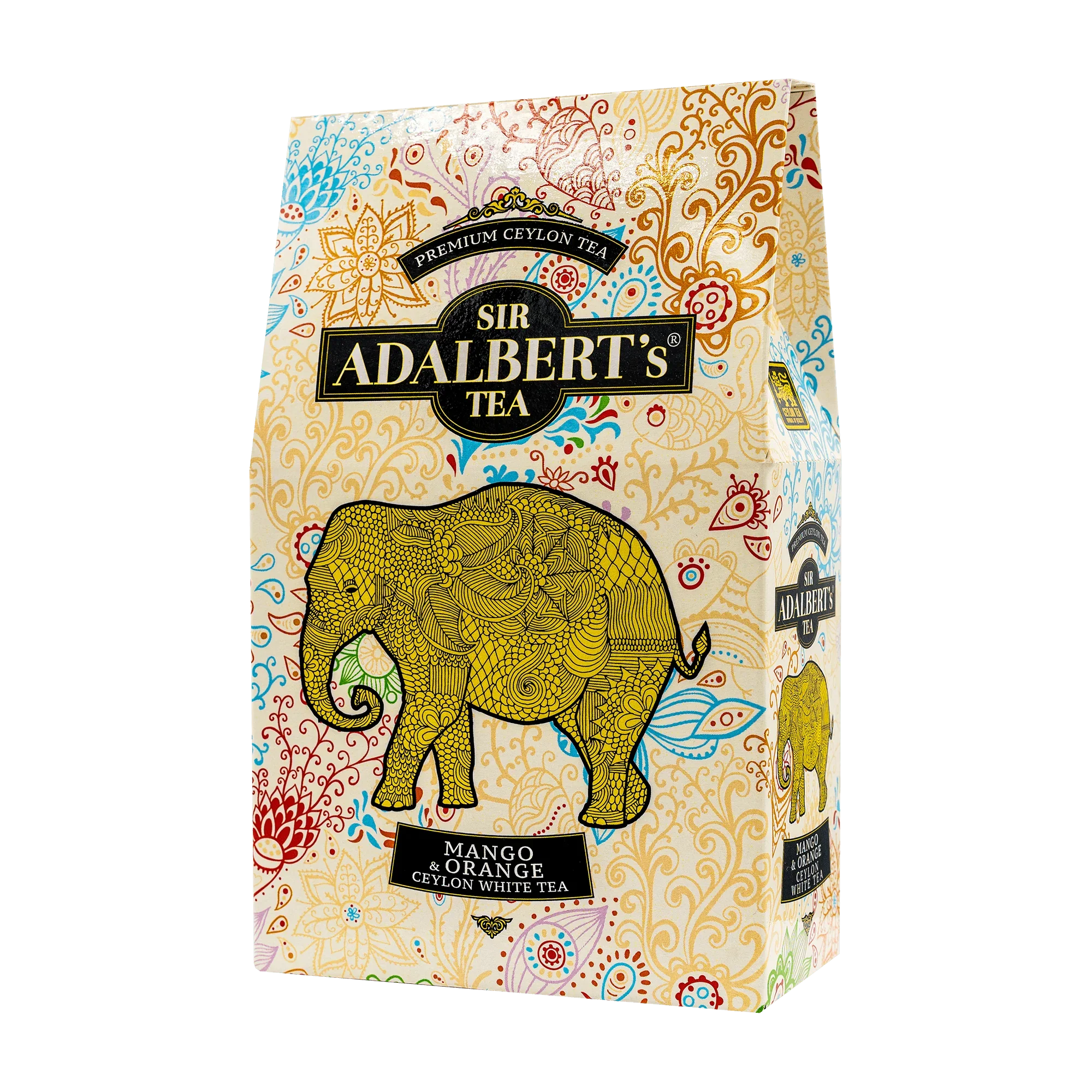 Adalbert's Tea MANGO & ORANGE WHITE TEA - liściasta 80g pouch - Sir Adalbert's Tea
