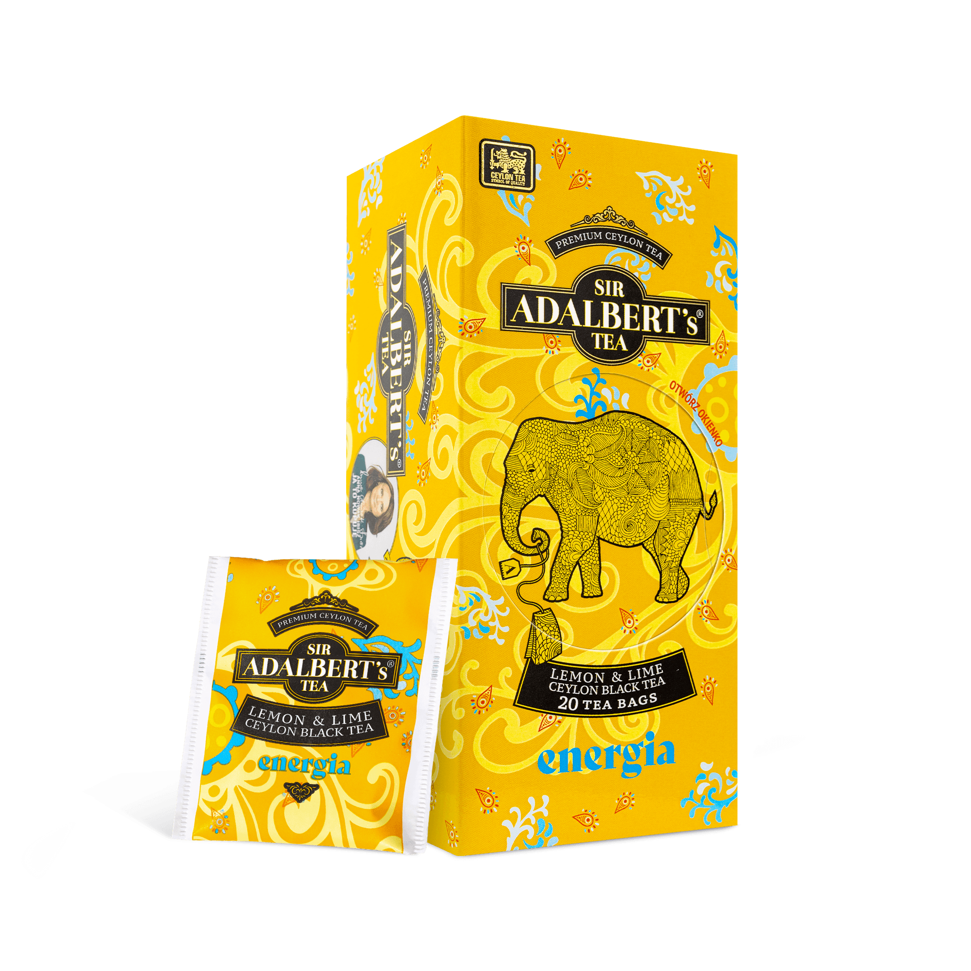 Adalbert's Tea Lemon & Lime ENERGIA - saszetki 40g - Sir Adalbert's Tea