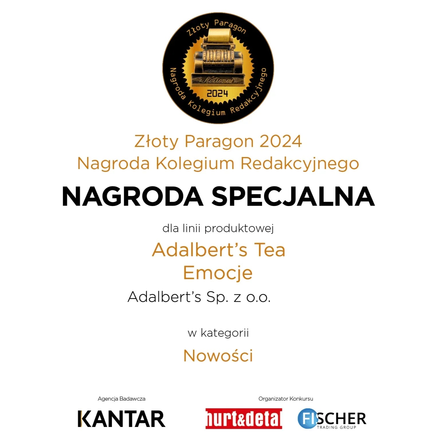 Herbata czarna Adalbert's Tea Emocje o smaku truskawkowym, saszetki 40 g