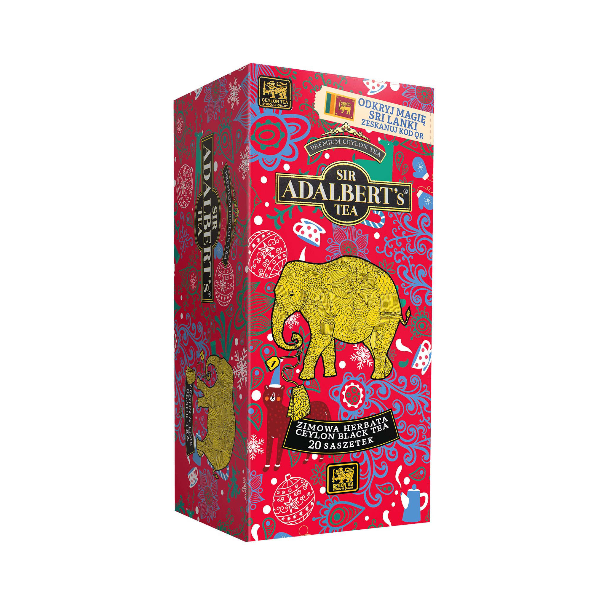 Adalbert's Tea CEJLOŃSKA PREMIUM - saszetki 40g - Sir Adalbert's Tea