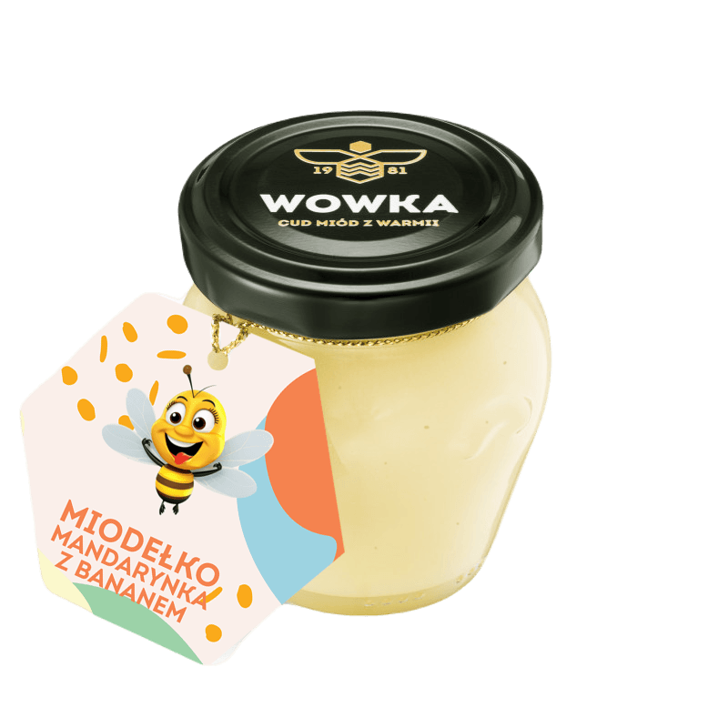 WOWKA Miodełko dla dzieci - mandarynka z bananem 260g - Sir Adalbert's Tea