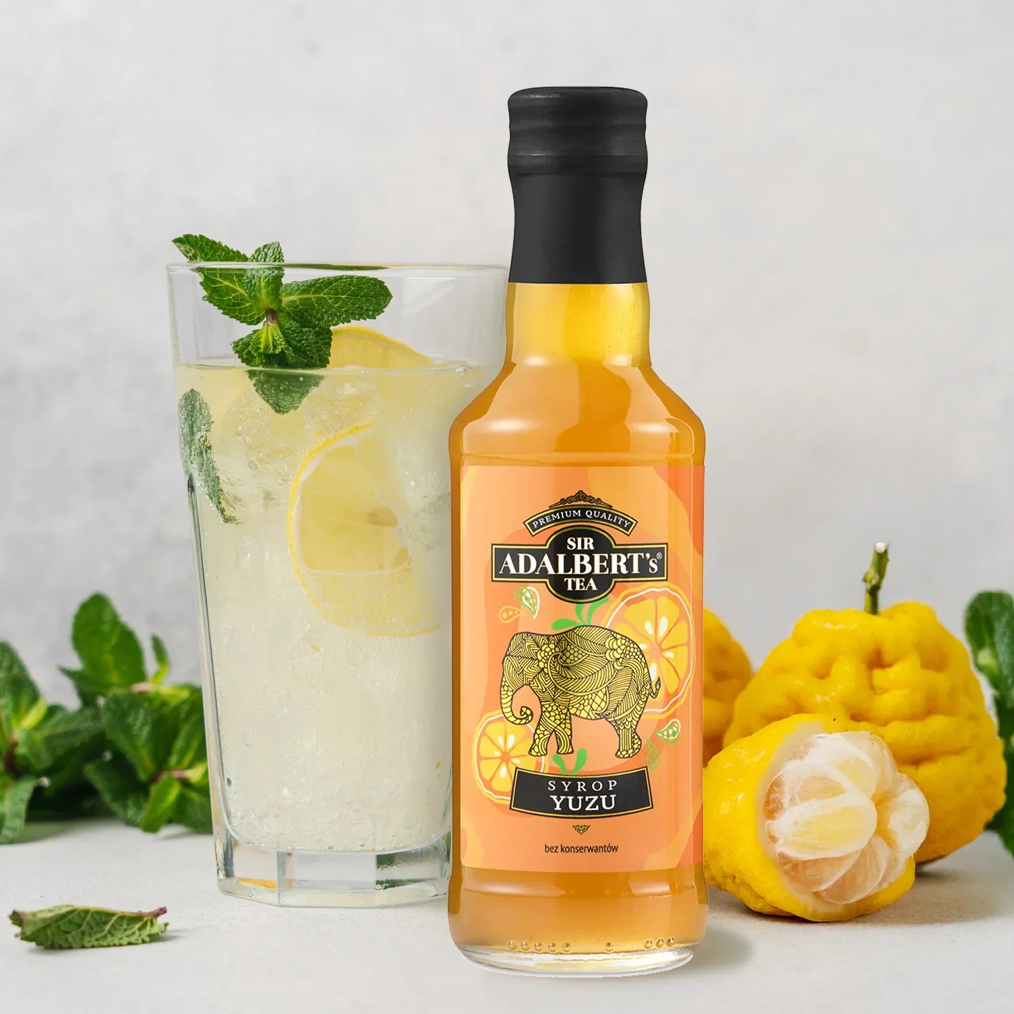 Adalbert's Syrop Yuzu 200 ml - lemoniada na zimno