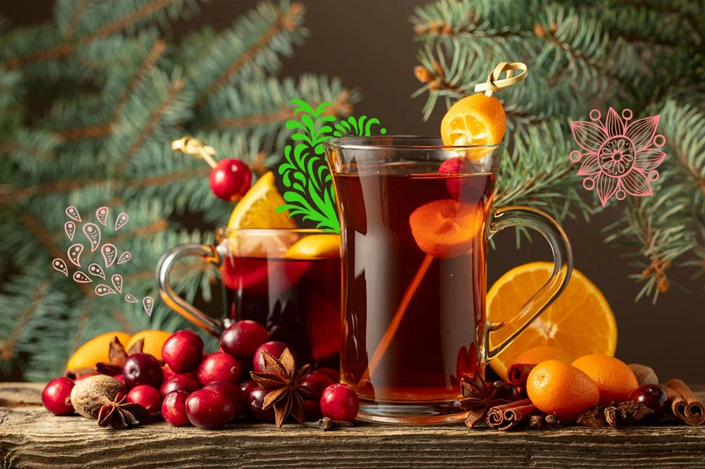 herbata zimowa z żurawiną