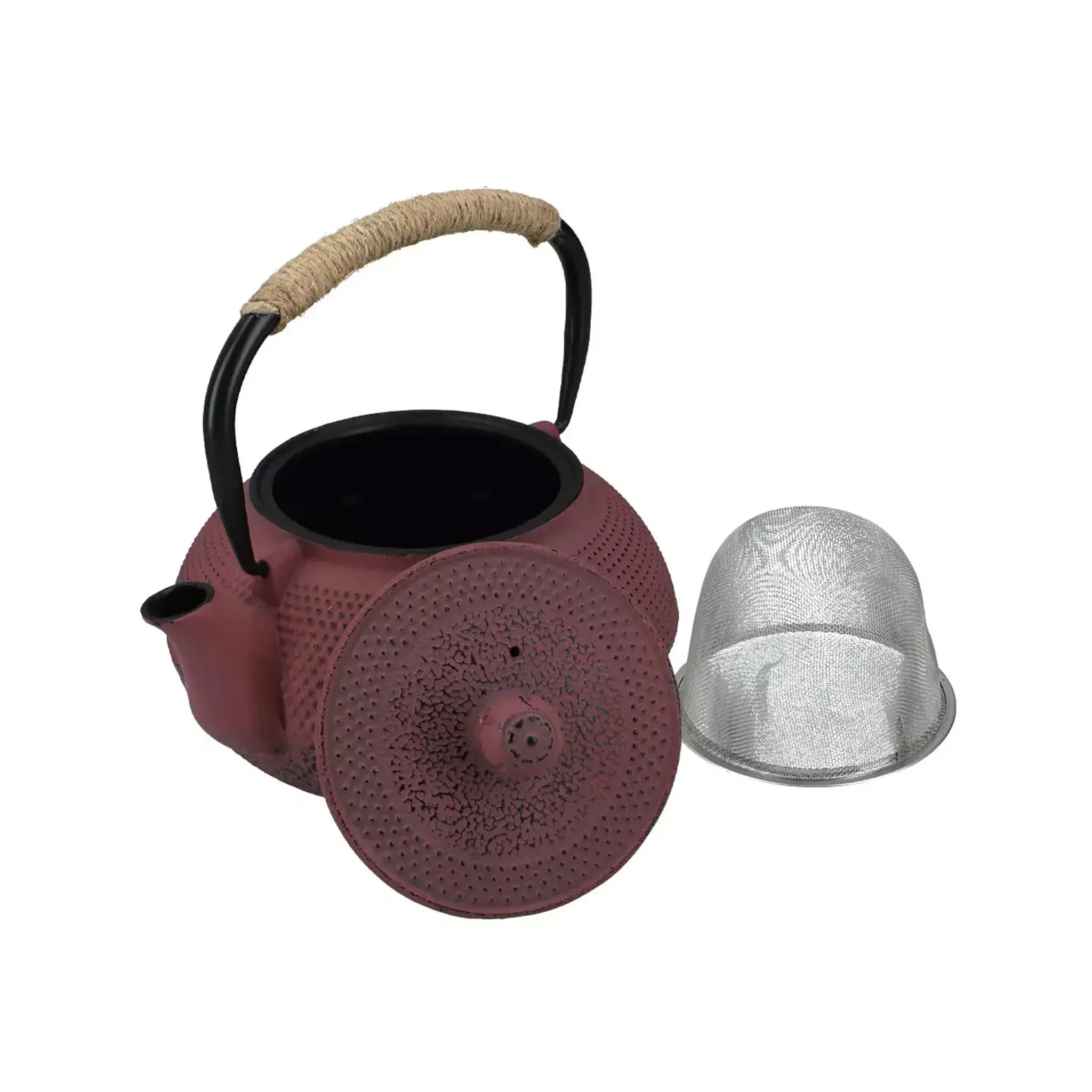 Japanese cast iron kettle Tetsubin red (900 ml)