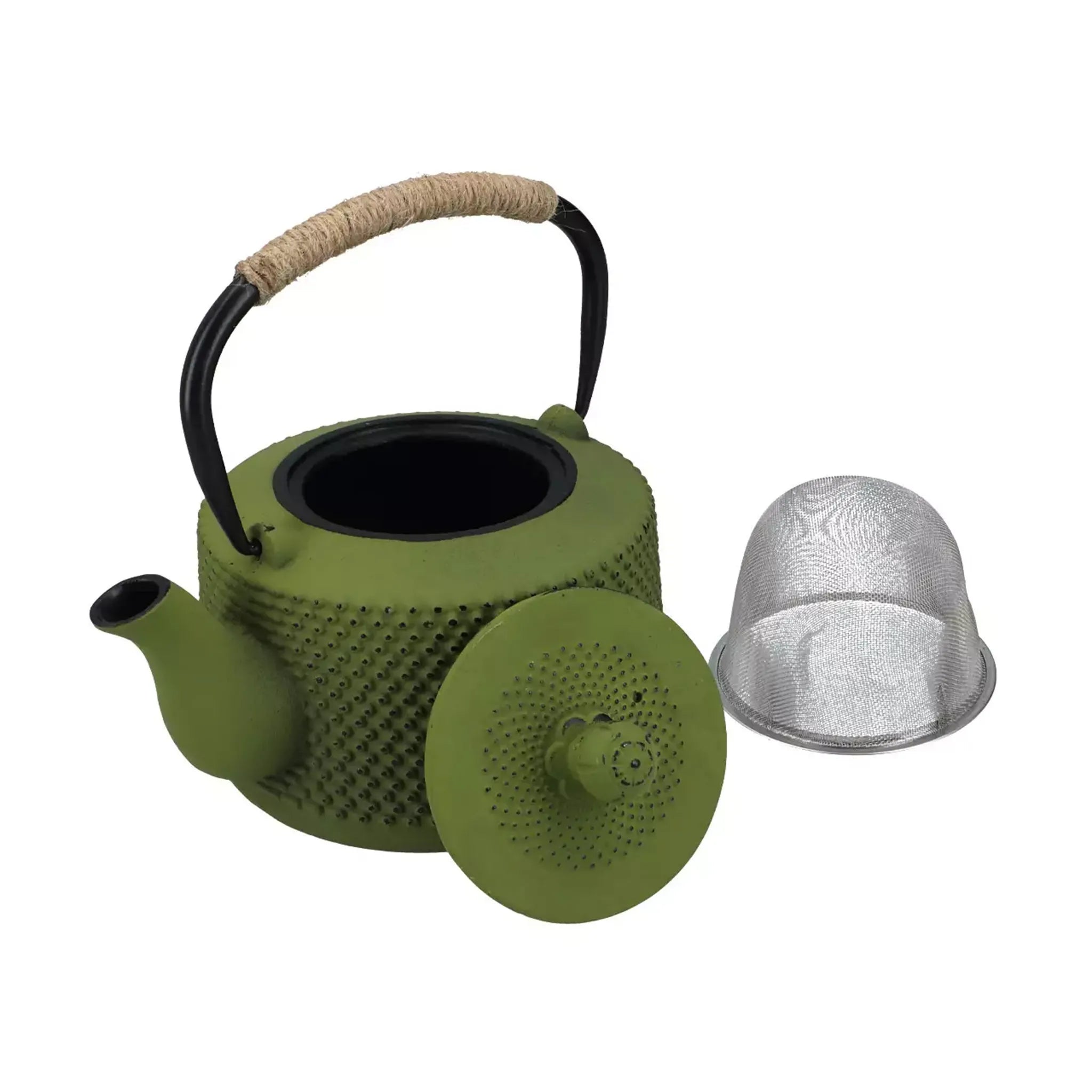 Bouilloire japonaise en fonte Tetsubin verte (1000 ml) 