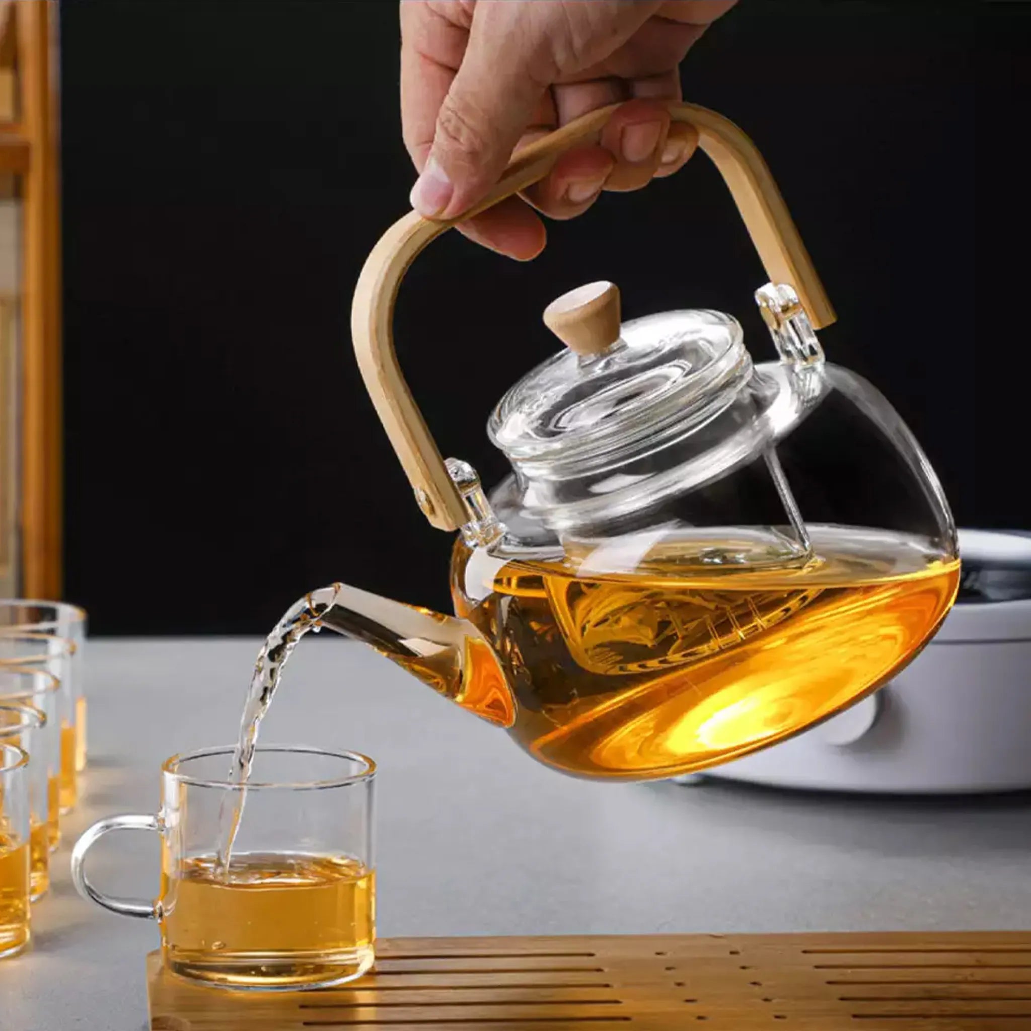 Théière en verre avec infuseur (900 ml) 