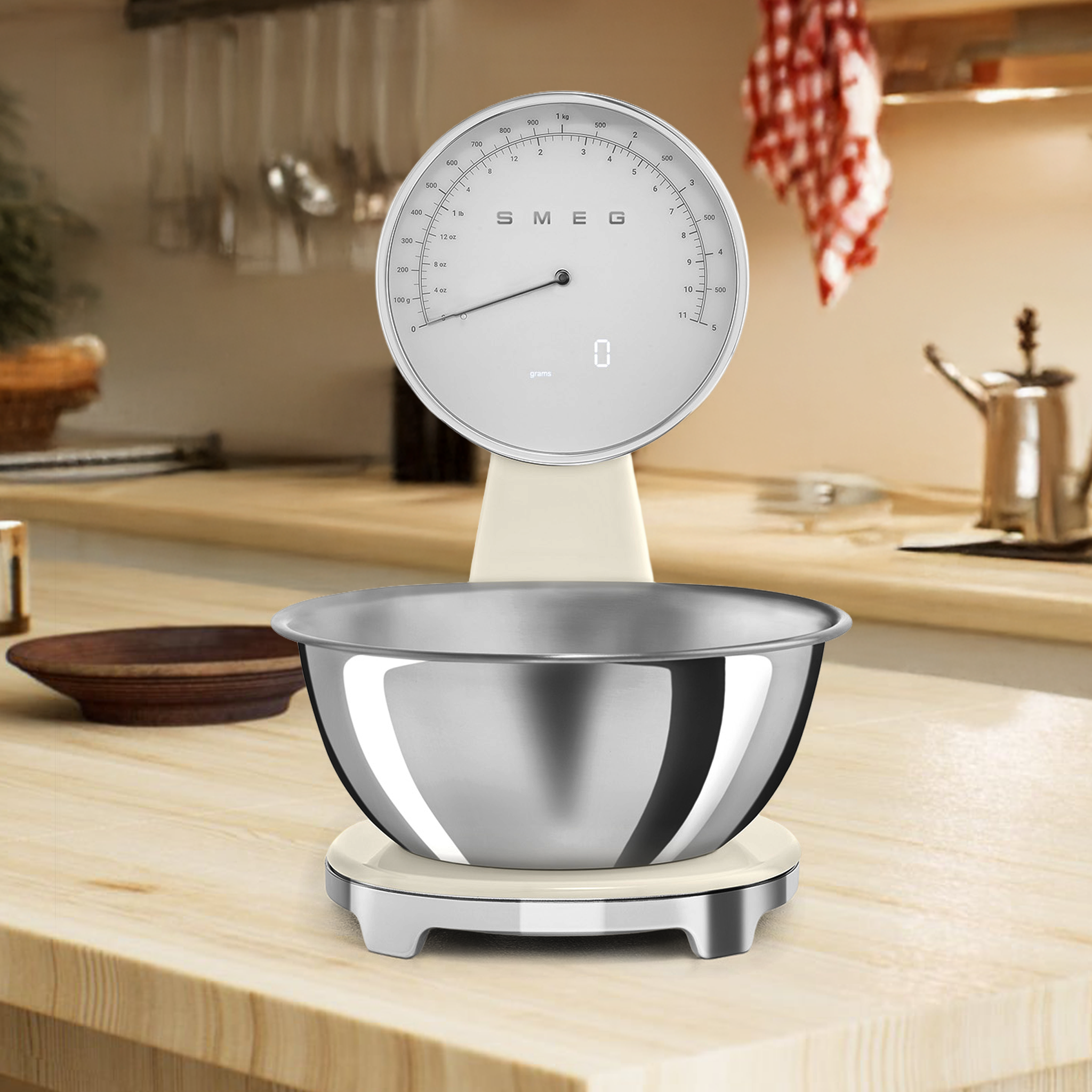 SMEG Cream Kitchen Scale KSF01CREU
