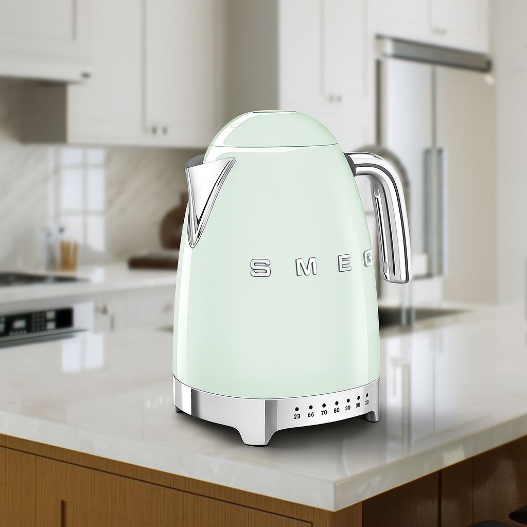 SMEG Kettle with Temperature Control Pastel Green KLF04PGEU