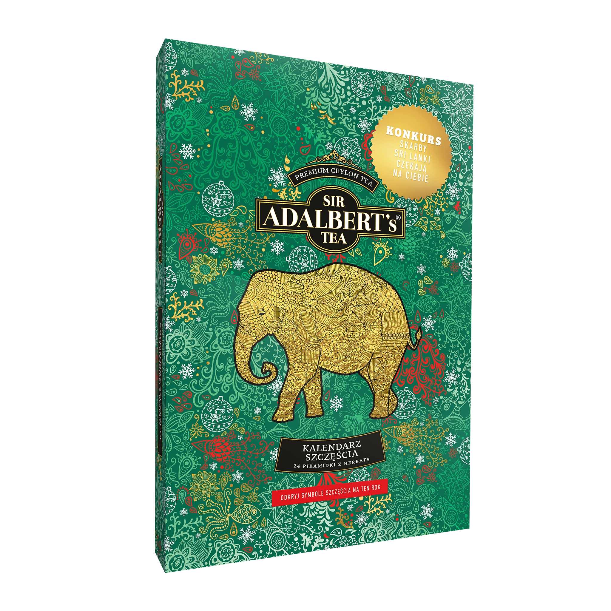 Adalbert's Tea HAPPINESS CALENDAR (GREEN)