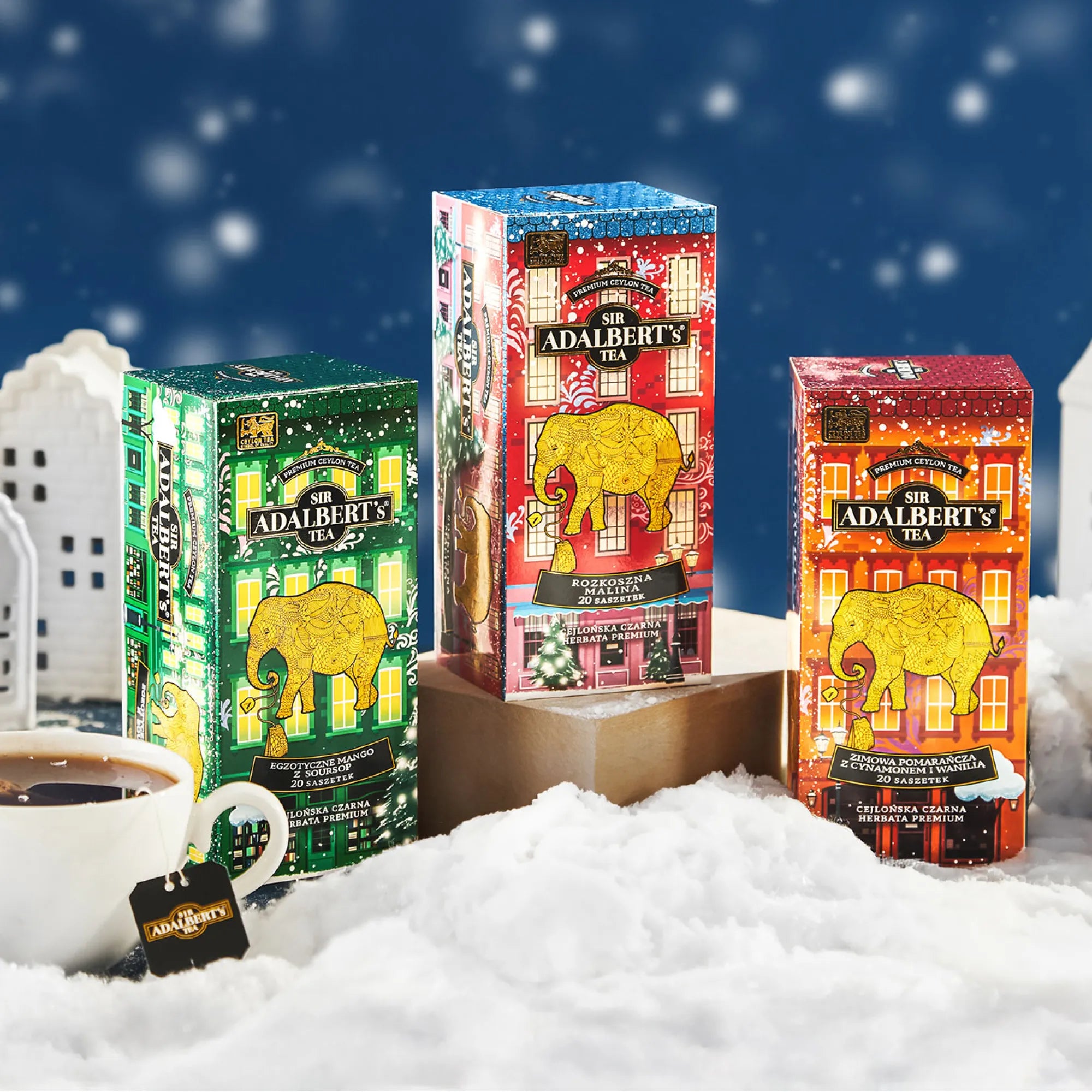 Adalbert’s Tea Zimowa Pomarańcza z Cynamonem (edycja limitowana) 40g w saszetkach