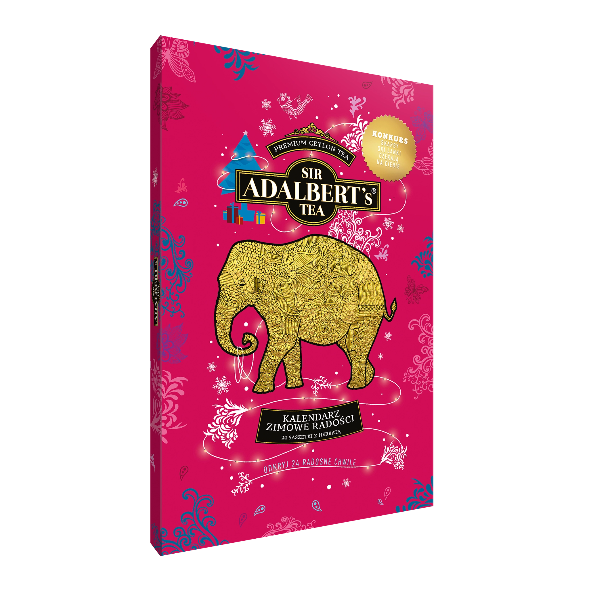 Adalbert's Tea ADVENT CALENDAR - WINTER JOYS (PINK)