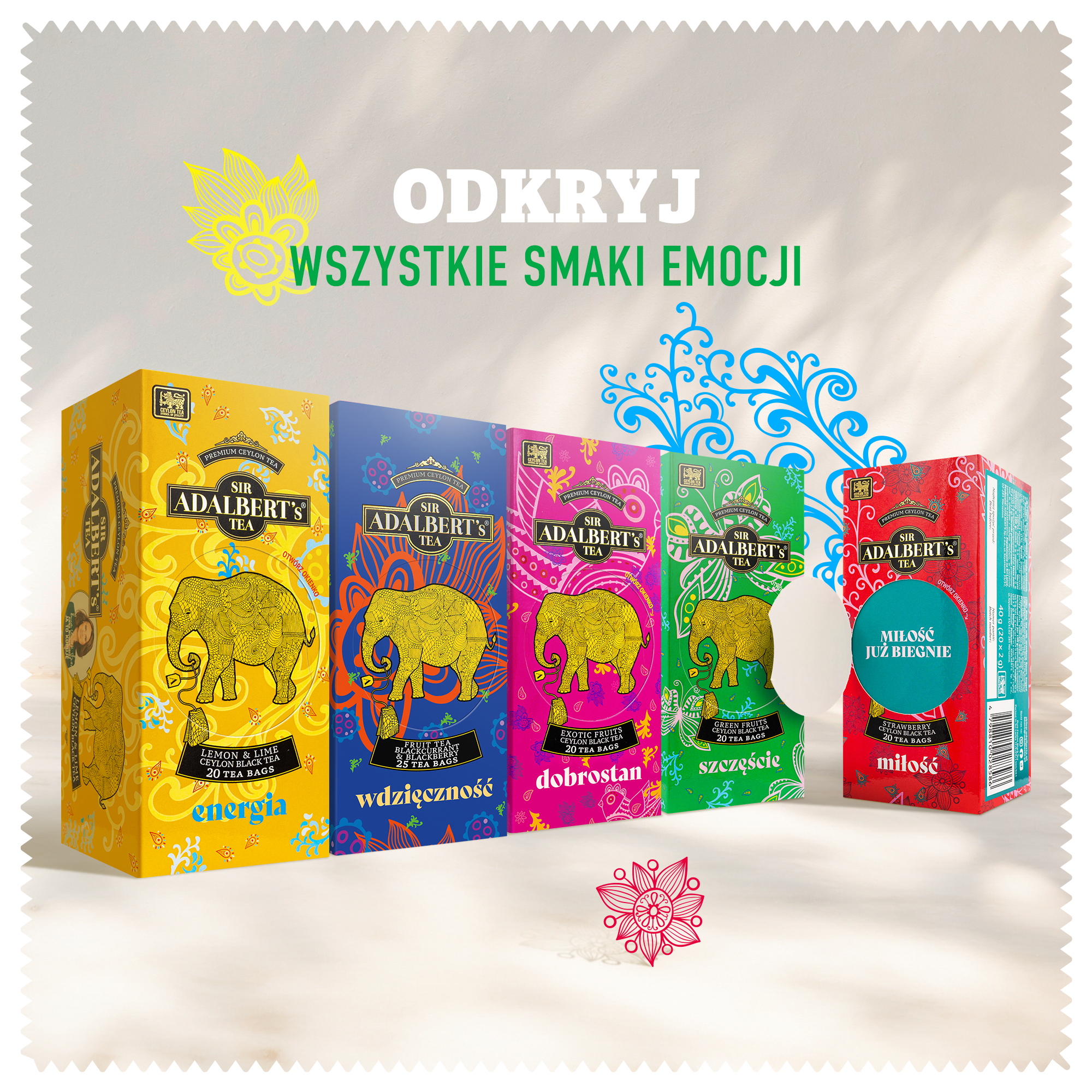 Adalberts Tee Zitrone & Limette ENERGY – 40 g im Beutel