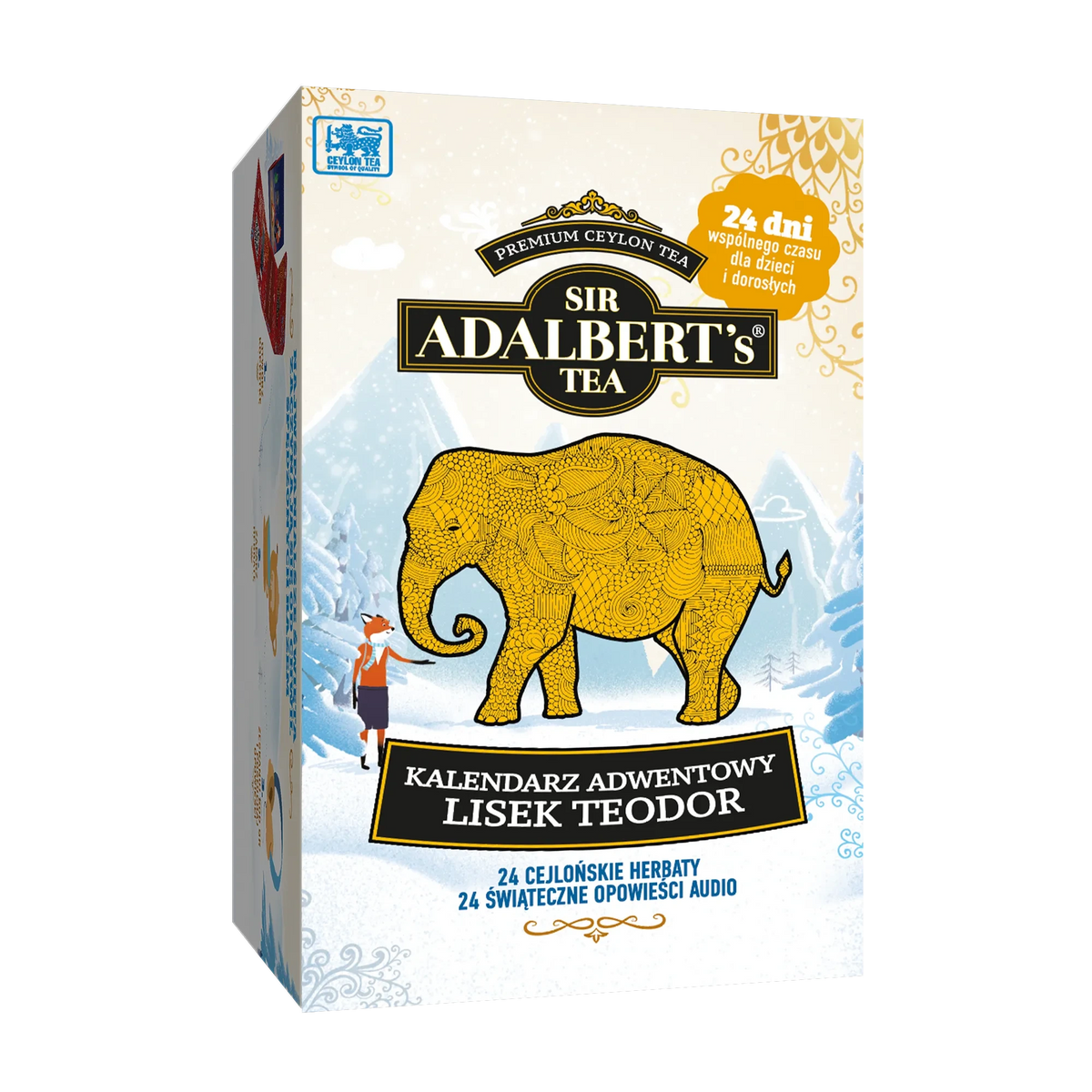 Adalbert's Tea Kalendarz Lisek Teodor z 24 opowieściami audio - 48 g