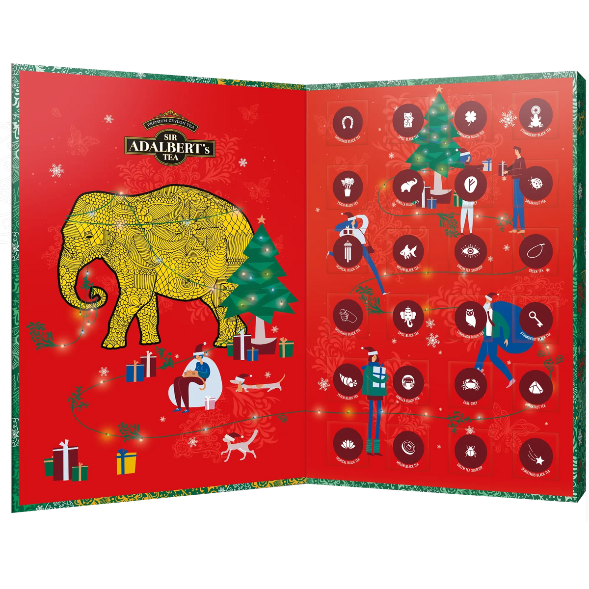 CALENDARIO DELLA FELICITÀ del Tè di Adalberto (VERDE)