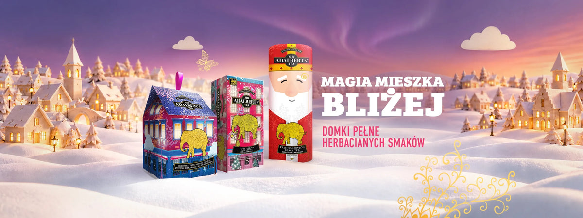 Adalbert's Tea Miasteczko Adalbert's - Magia mieszka bliżej, domki pełne herbacianych smaków