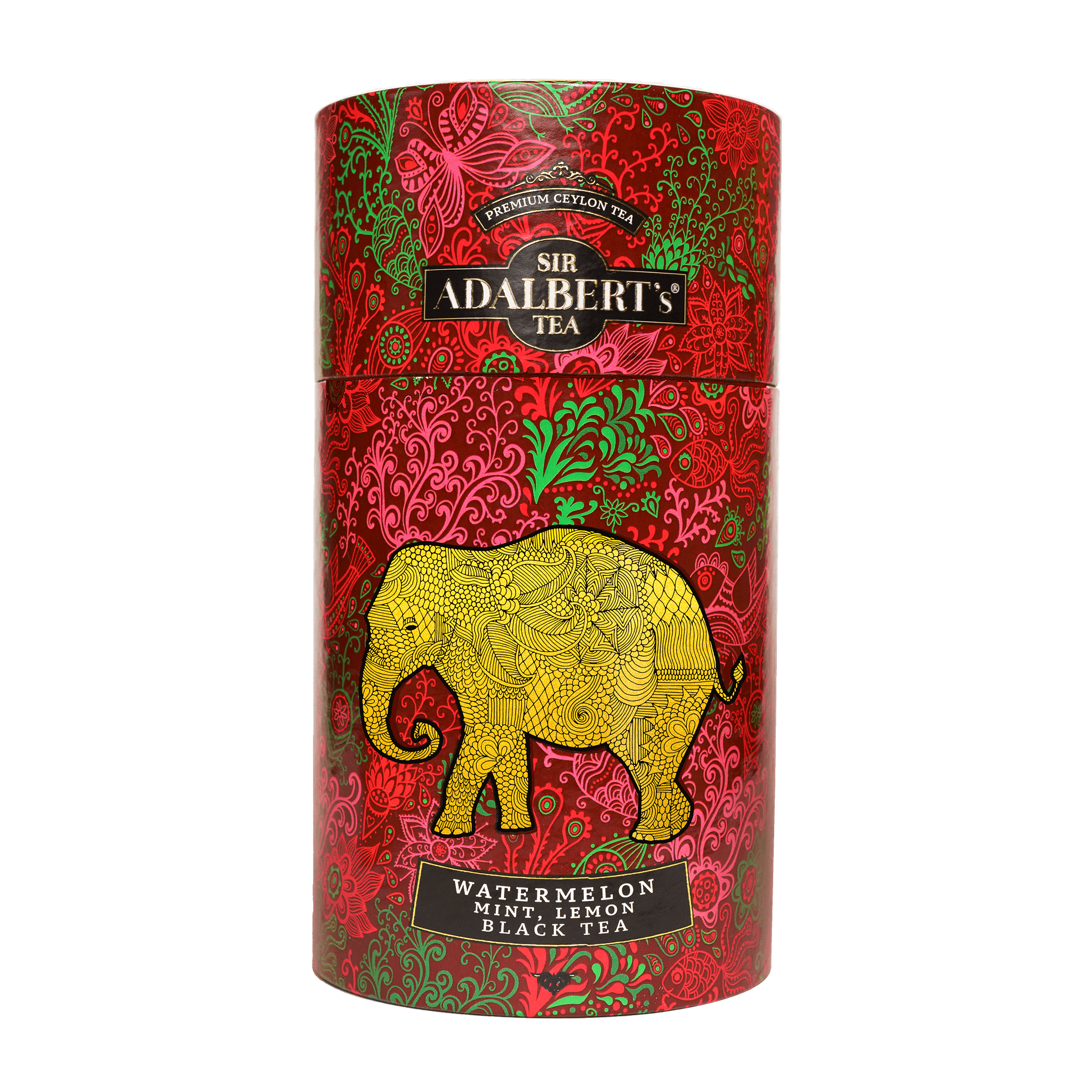Adalbert's Tea Black Tea with WATERMELON, MINT & LEMON - liściasta 100g w puszce - Sir Adalbert's Tea